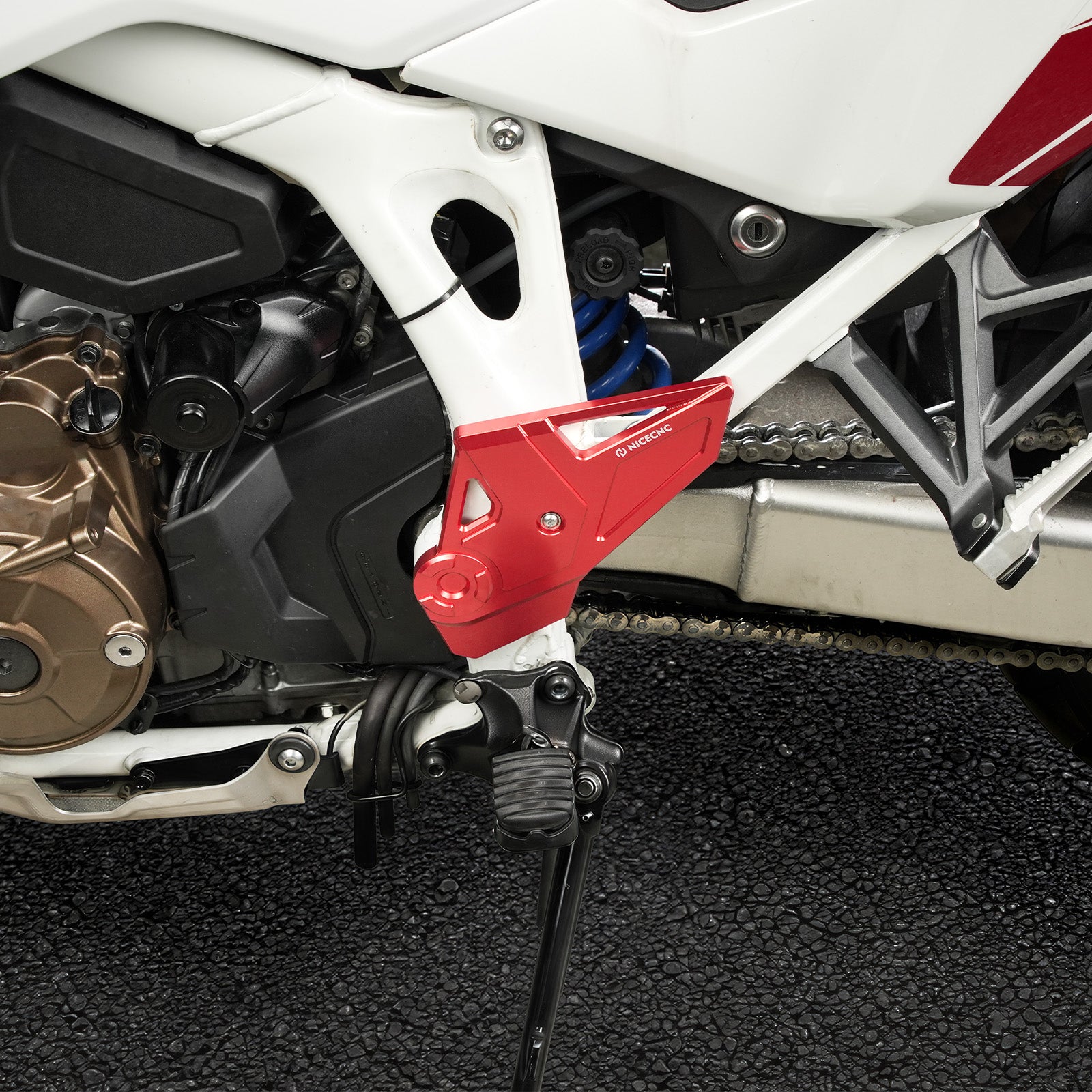 Tandhjulsdæksel + stelbeskyttelse til Honda Africa Twin CRF 1100L 2020-2026