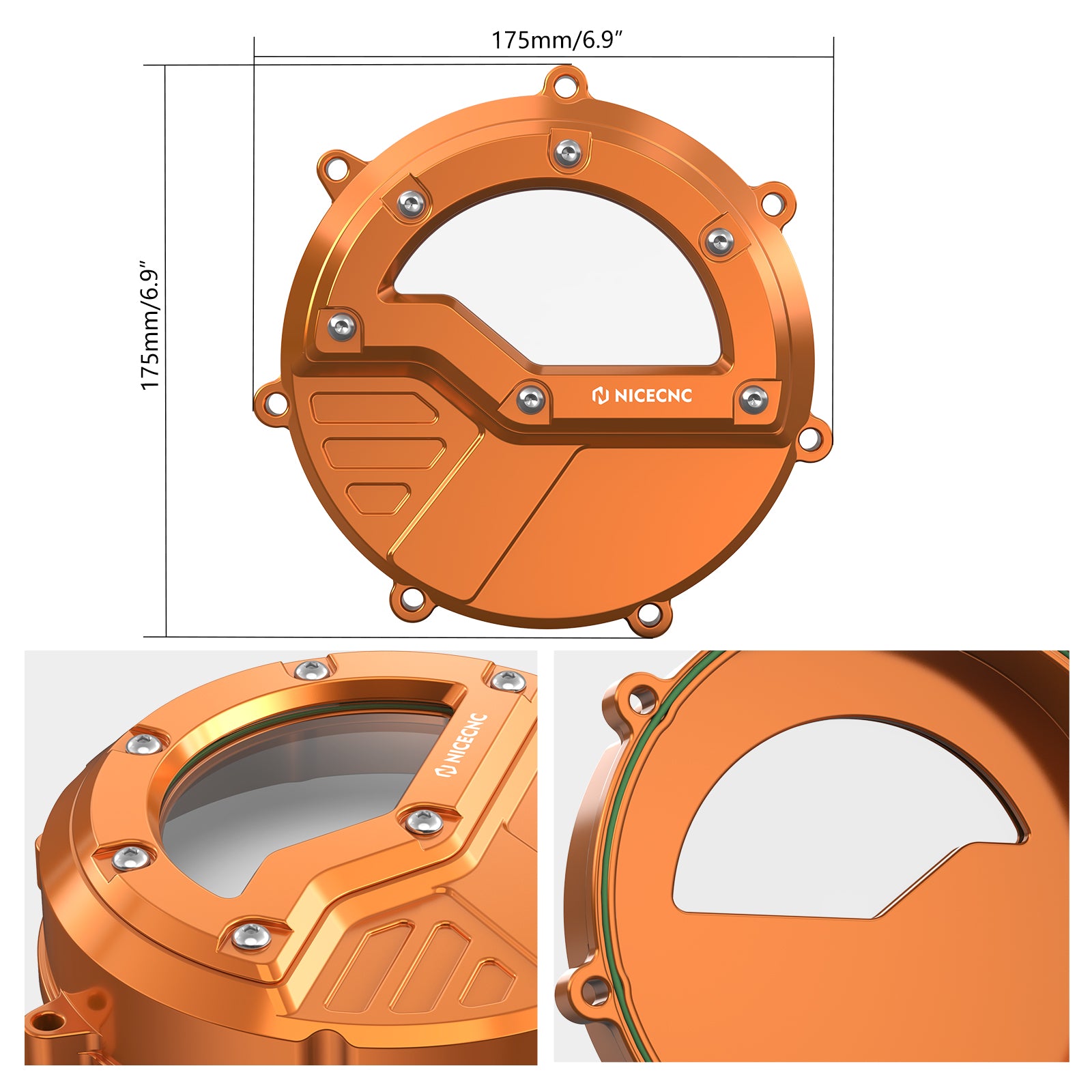 Transparenter Kupplungsdeckel-Protektorschutz für KTM 990 Supermoto T 2011-2014