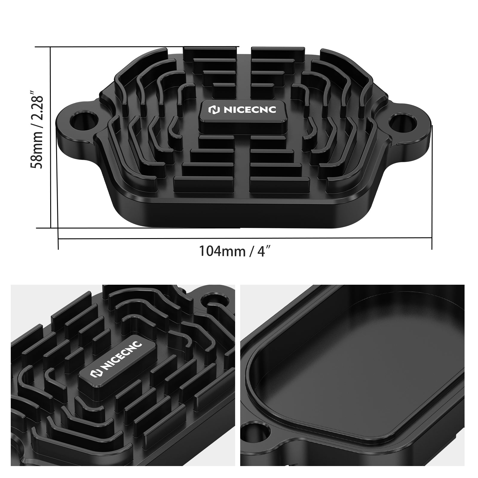 Gerippte Ventildeckel für Suzuki DR650S DR650SE 1996-2024