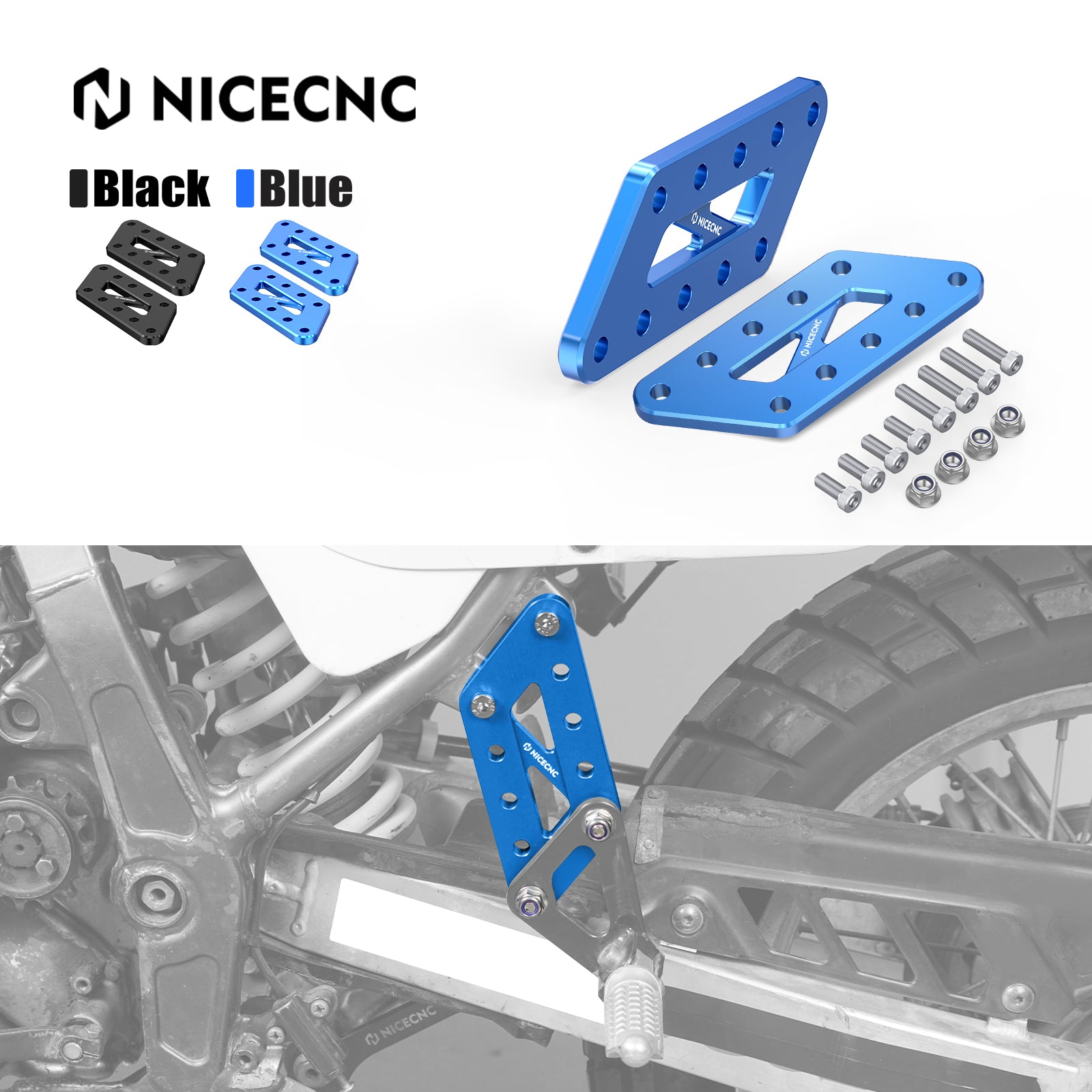 Passagier Fuß Peg Unterstützung Erweiterung Umzug Klammern Für Suzuki DR650S / SE