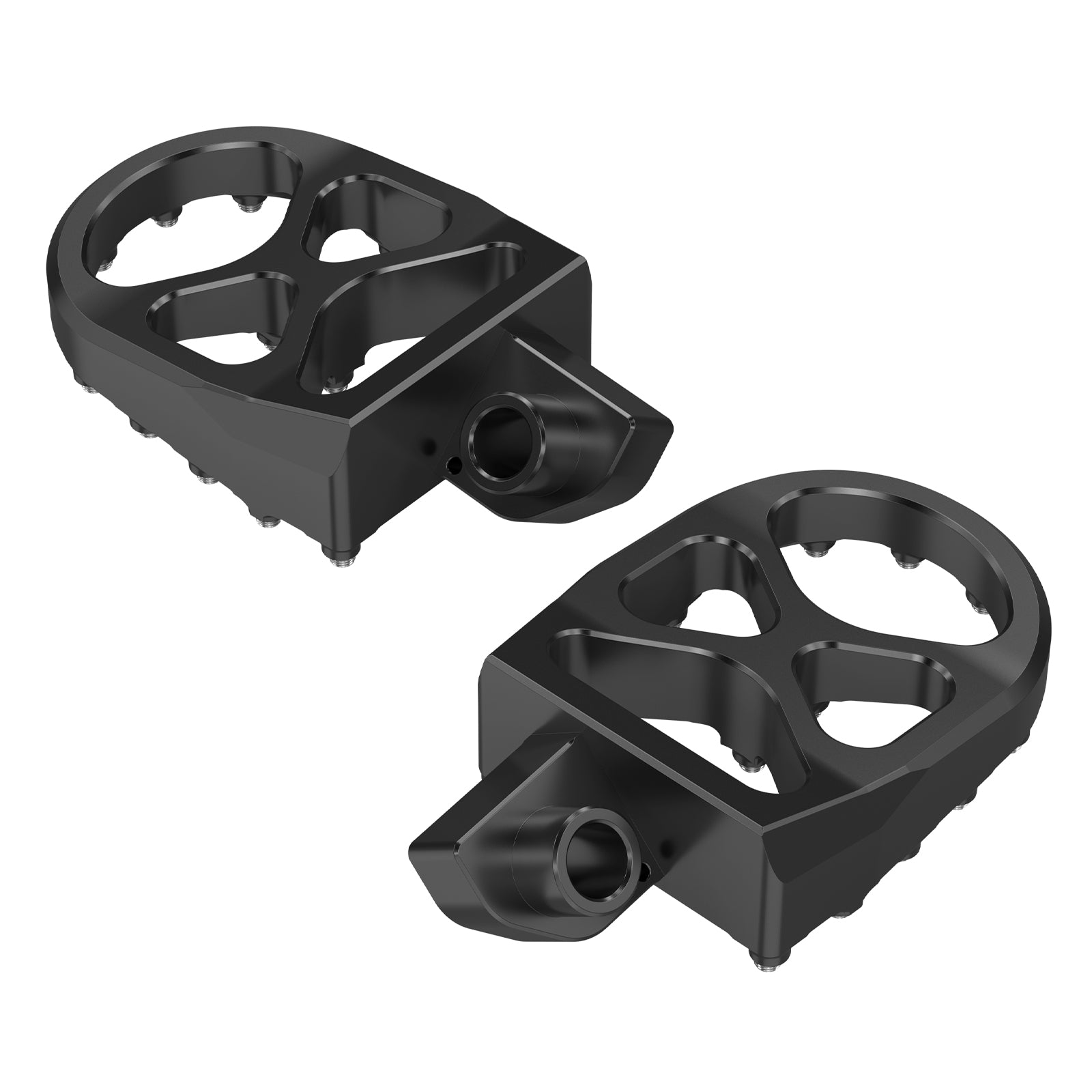 Vergrößerte Fußrasten + tiefergelegte Fußrastenhalterungen für Suzuki DR650 S / SE 1996-2024