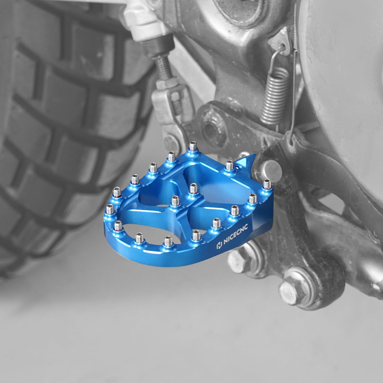 Vergrößerte breite Fußrasten Fußrasten Pedal für Suzuki DR650S / DR650SE 1996-2024