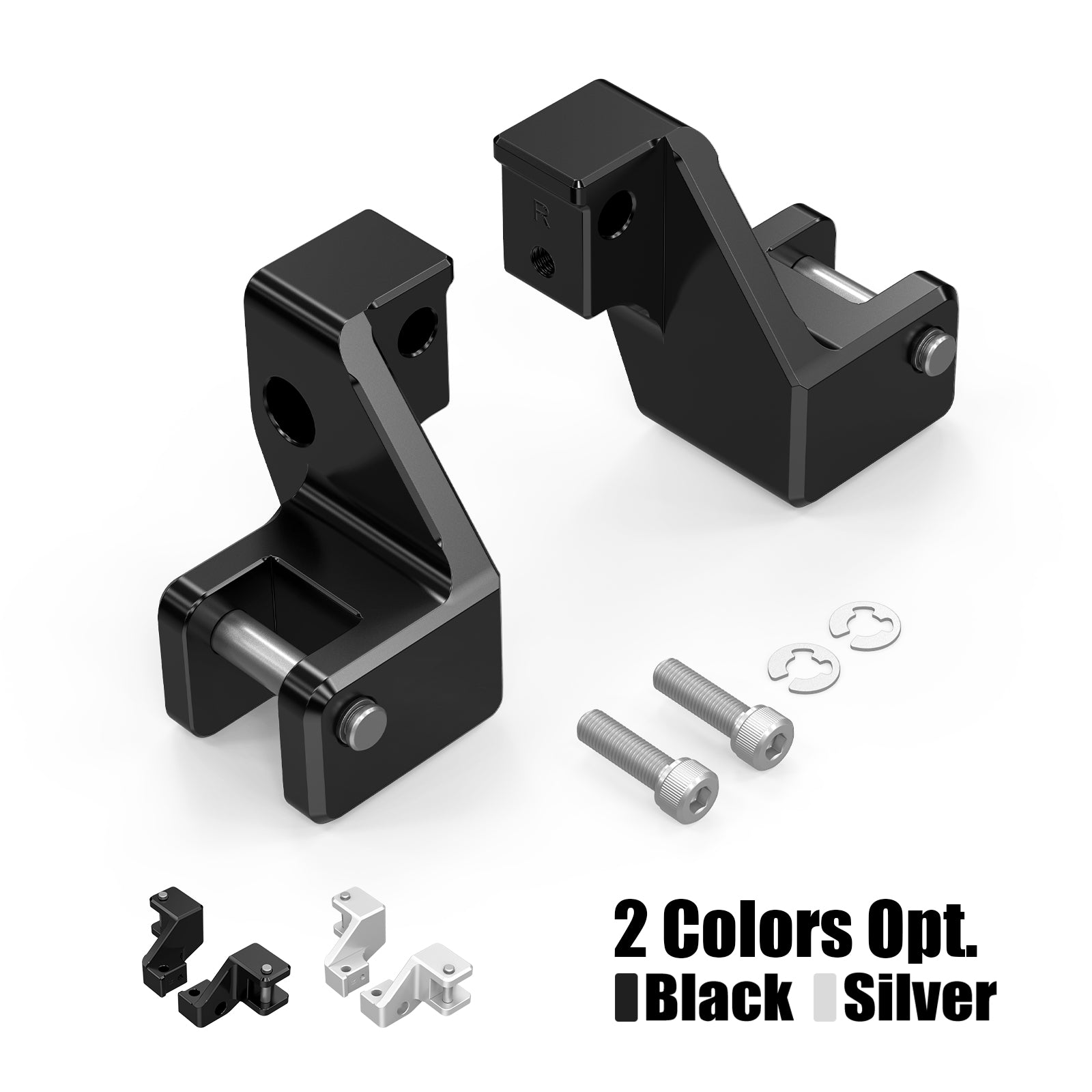 Beifahrer-Fußrasten-Tieferlegungssatz für BMW R1250GS/R1250GS Adventure, 40 mm Drop und 15 mm Forward
