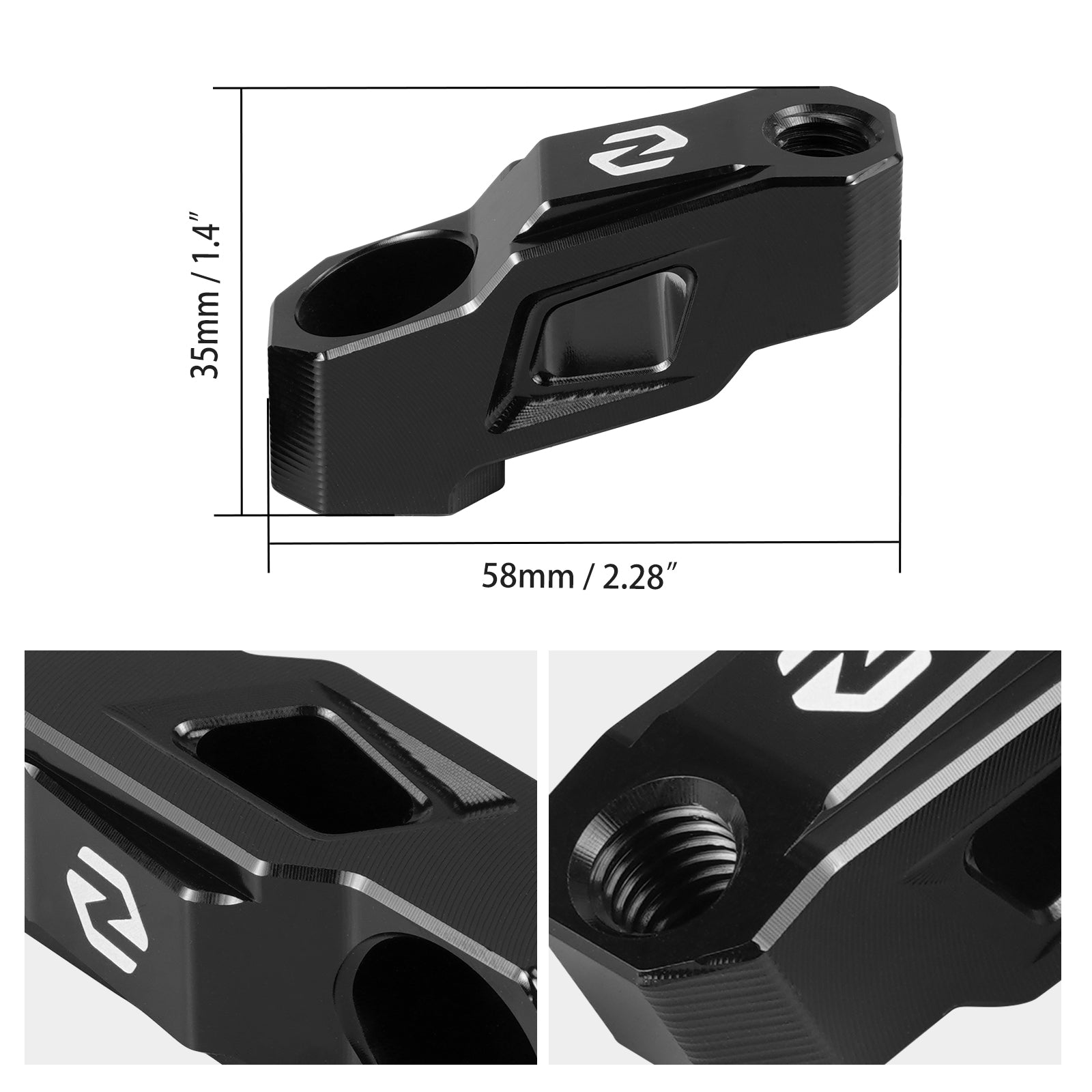 40mm Verlängerung Spiegel Extender Riser Für BMW R1250GS 2019-2023 R1200GS 2013-2018