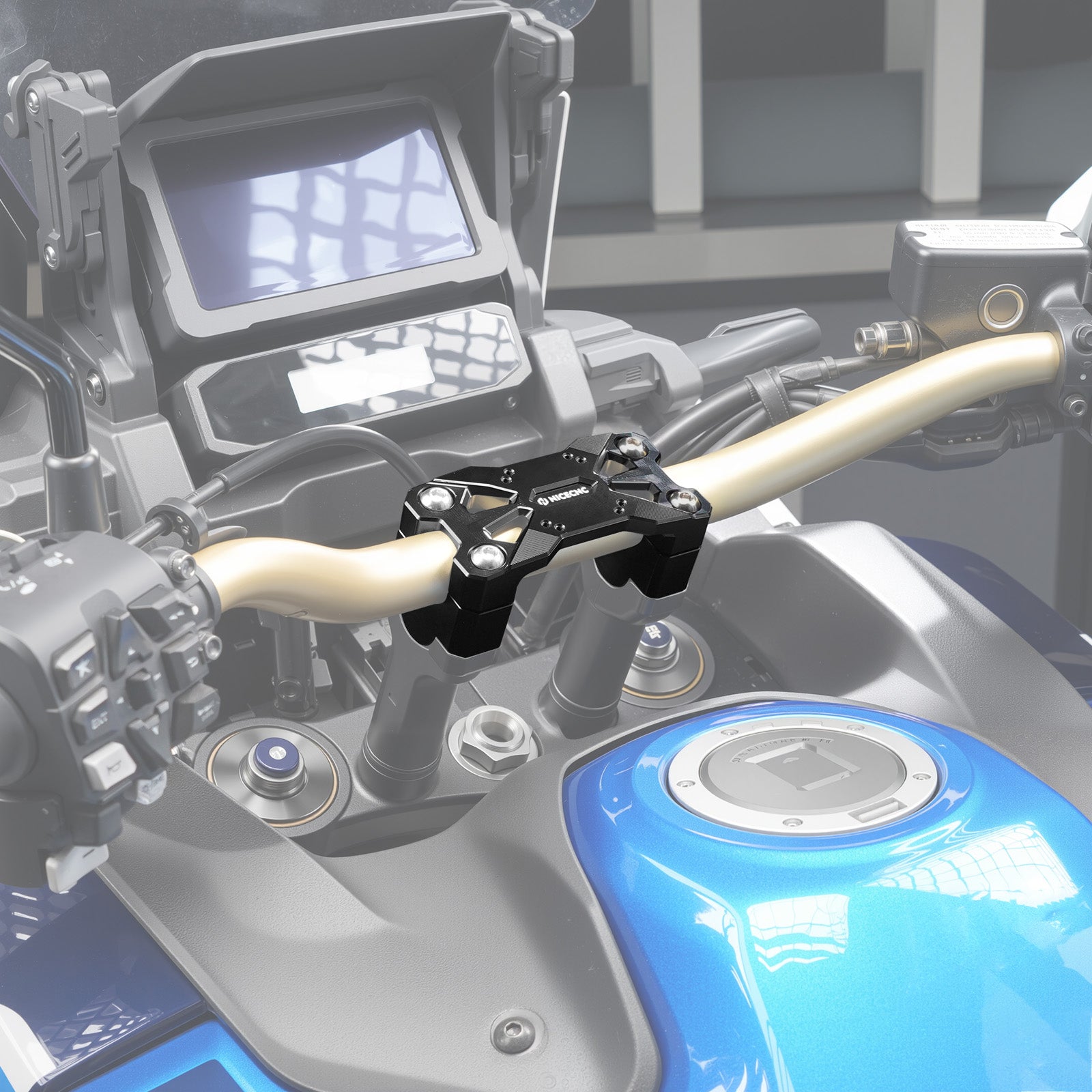 Lenkererhöhung 25 mm mit AMPS-Muster für Honda CRF1100L Africa Twin 2020-2025