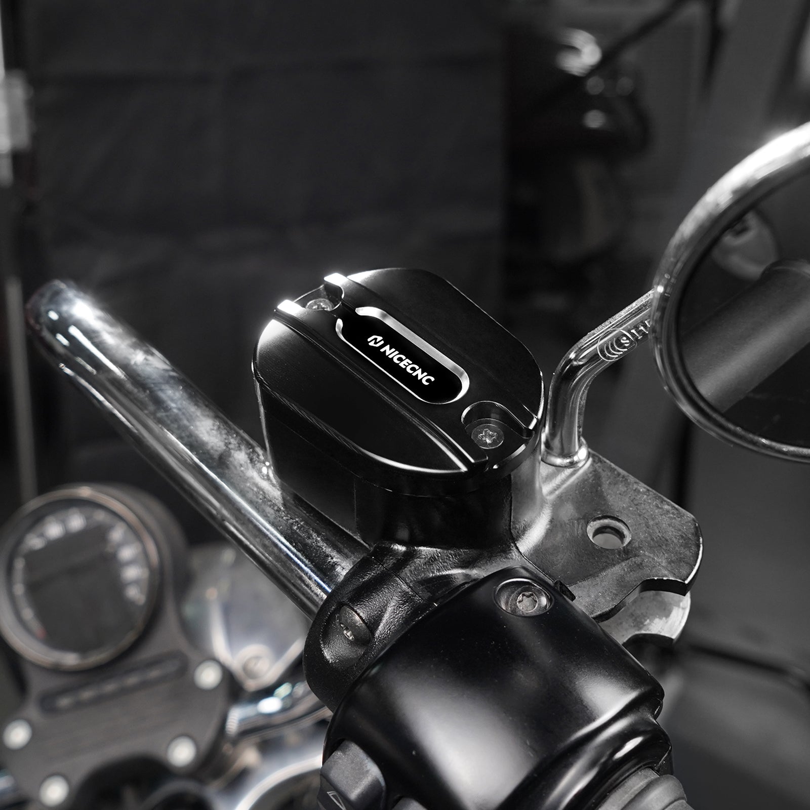 Vorderradbremse Reservoir Master Zylinder Abdeckung Cap Für Harley Sportster 1200 Eisen 883