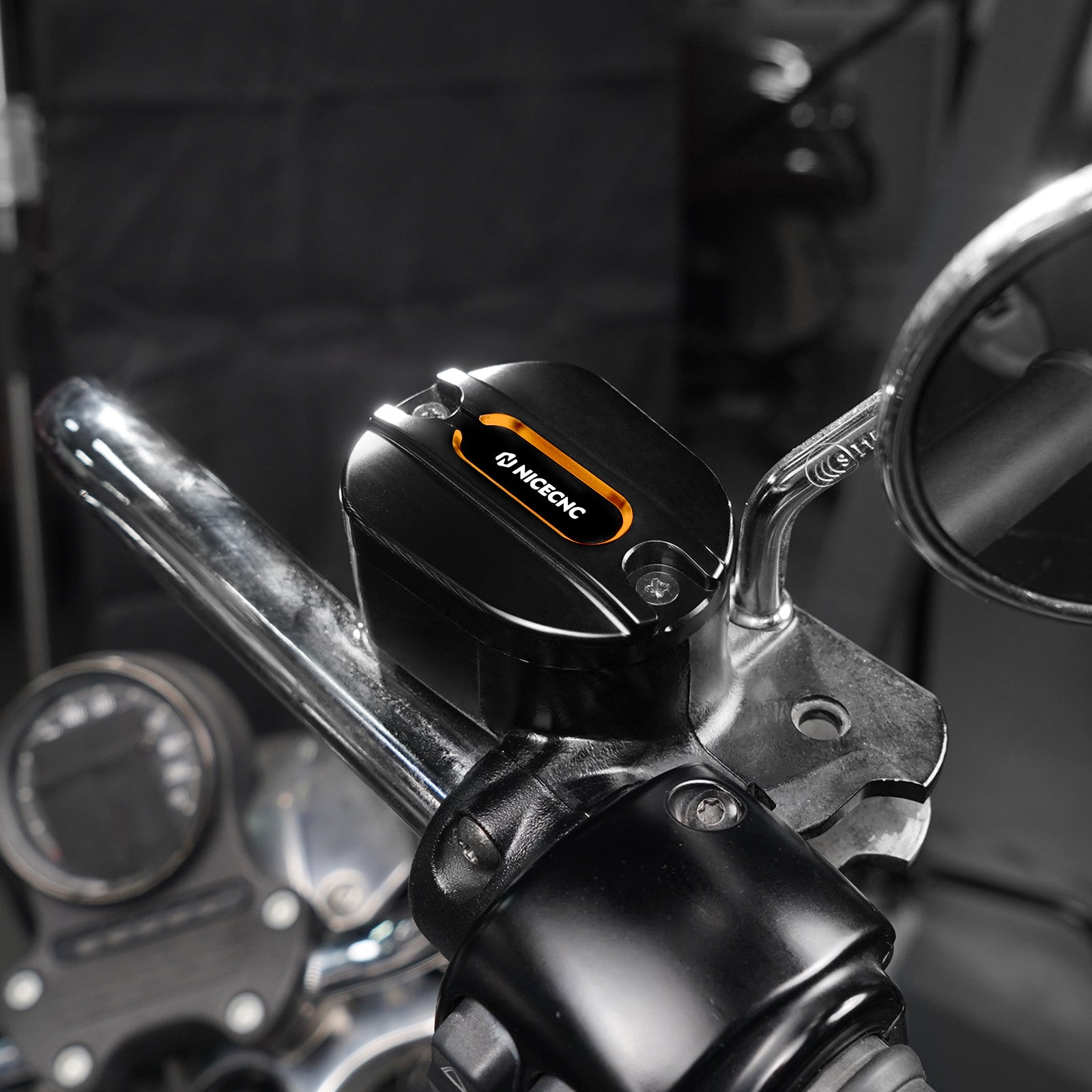 Vorderradbremse Reservoir Master Zylinder Abdeckung Cap Für Harley Sportster 1200 Eisen 883