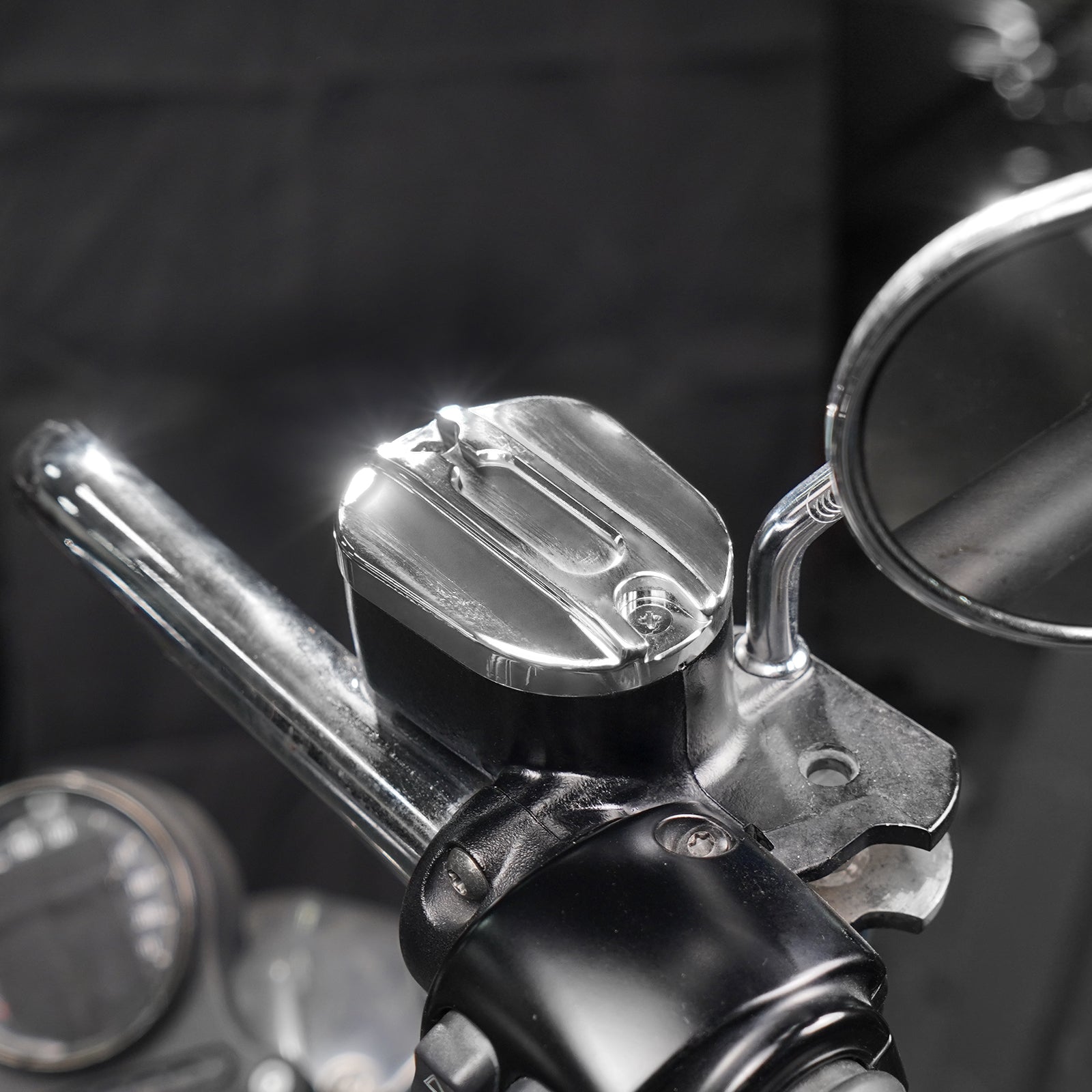 Vorderradbremse Reservoir Master Zylinder Abdeckung Cap Für Harley Sportster 1200 Eisen 883