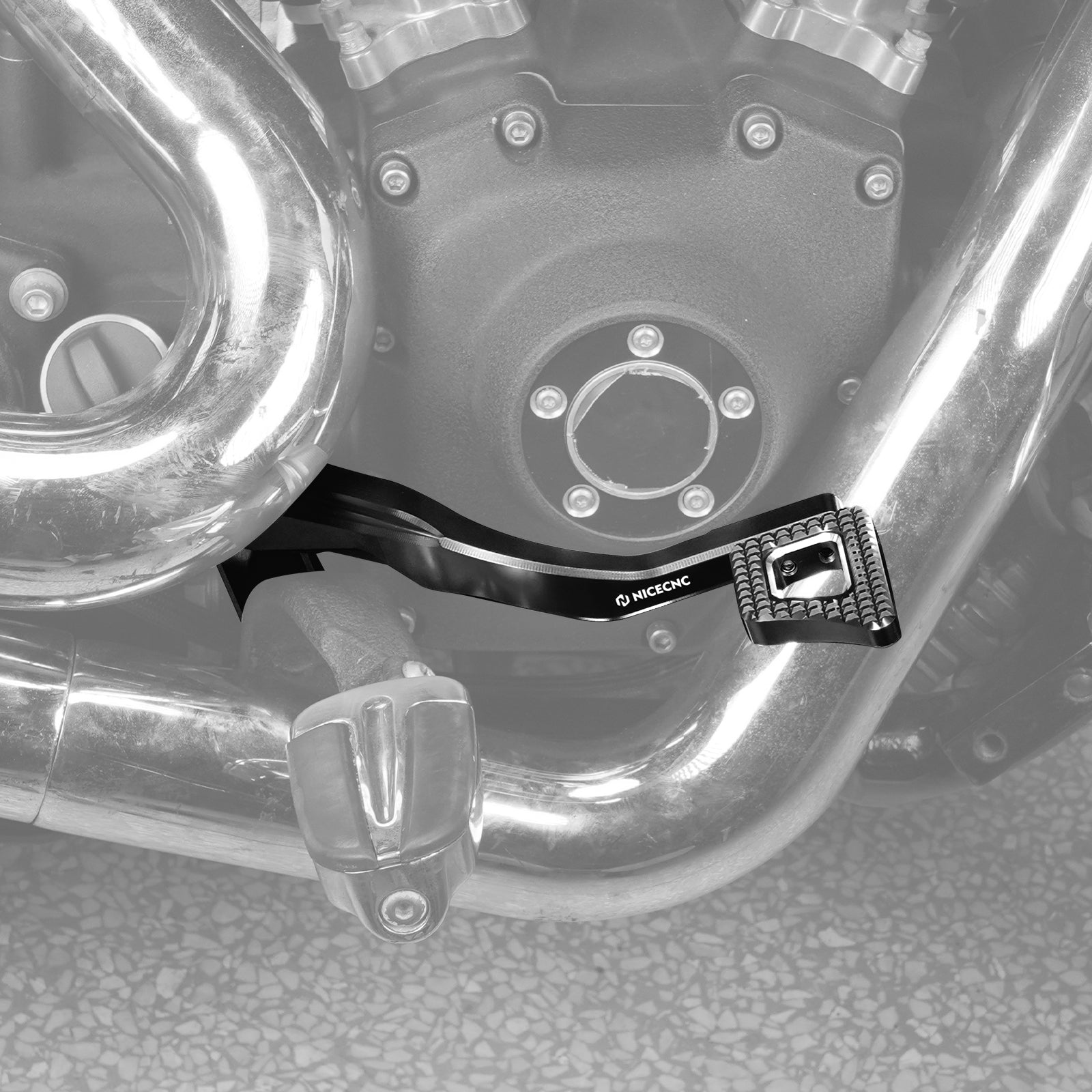 Hinten Bremspedal Hebel Kit Für Harley Dyna Low Rider Street Bob Super Glide Fat Bob