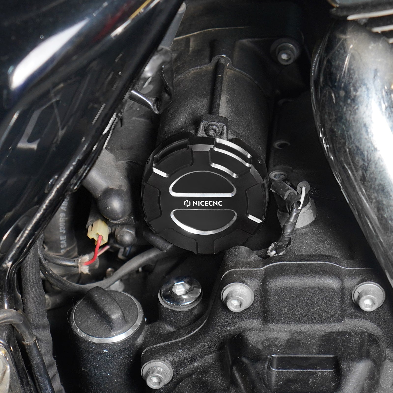Starter Motor Ende Abdeckung Dekorative Trim Für Harley Road King Street Glide Ultra Limited