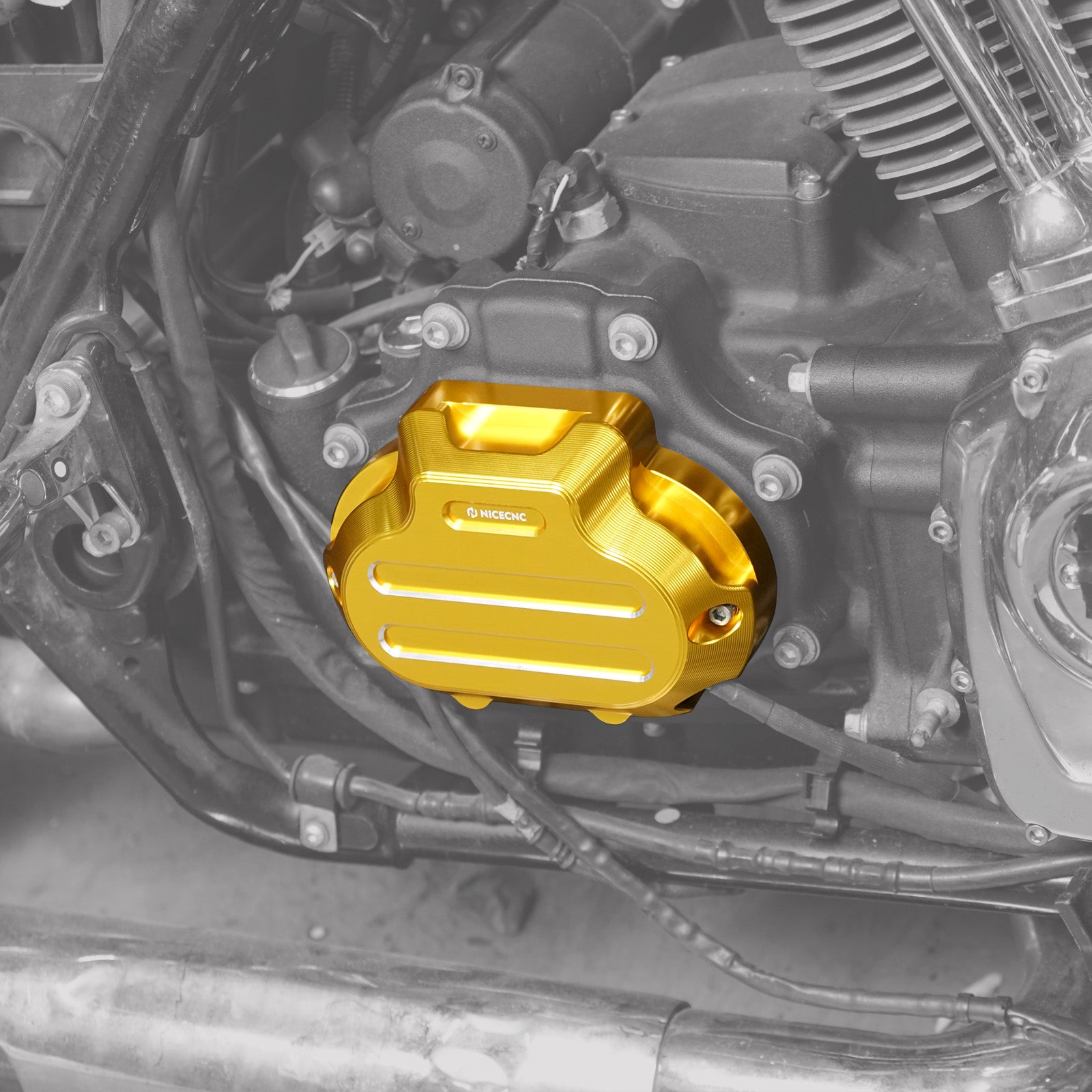 Verbesserte Getriebeseitenabdeckung für Harley Street Glide Road King Freewheeler