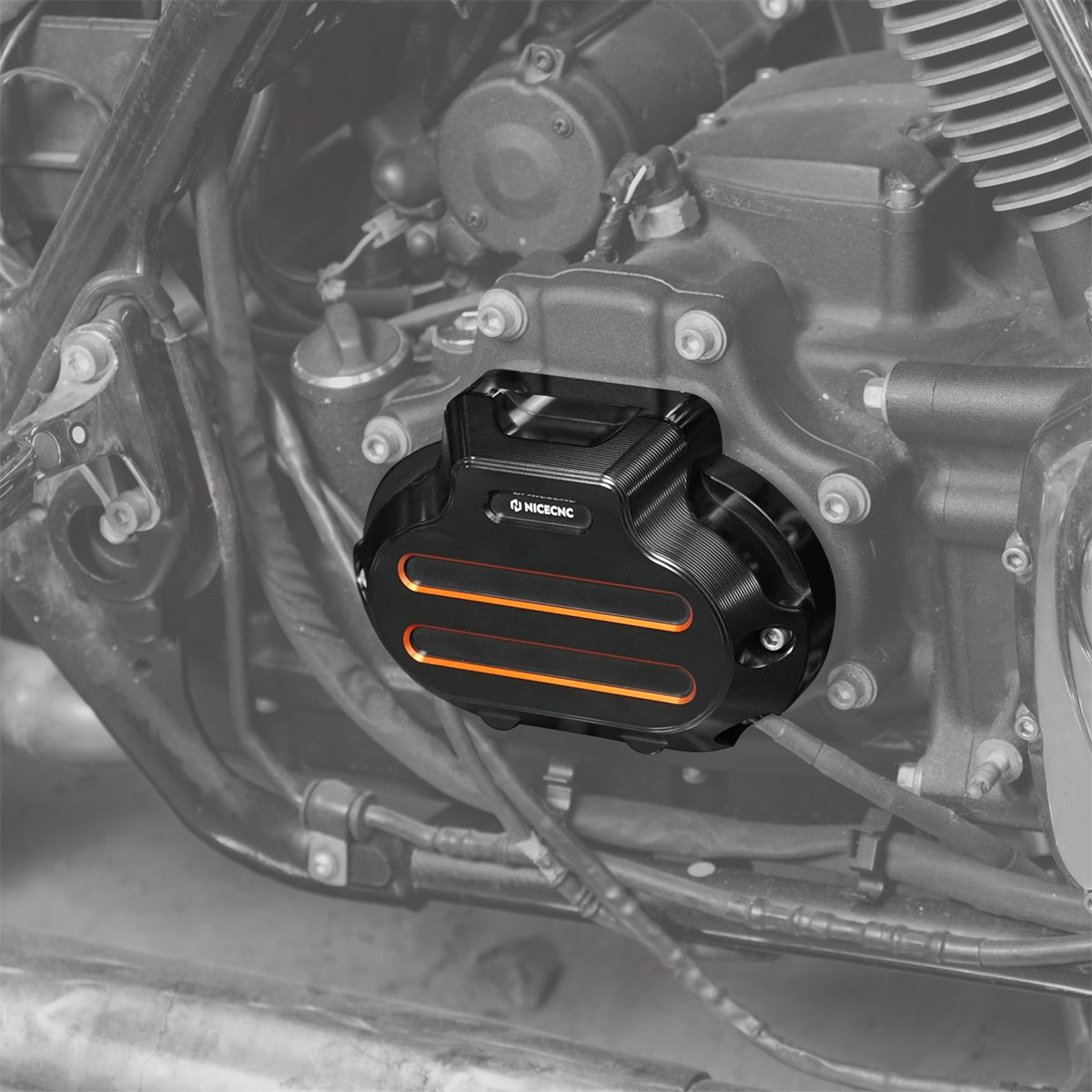 Verbesserte Getriebeseitenabdeckung für Harley Street Glide Road King Freewheeler