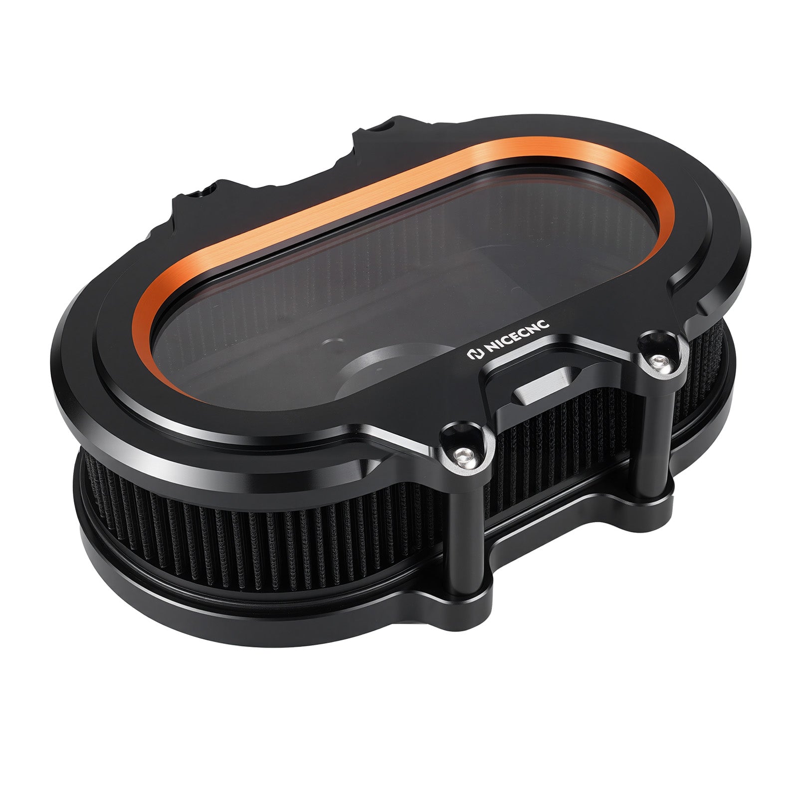 M8 Transparenter Luftfilter-Ansaugfilter-Kit für Harley Road King Electra Street Glide