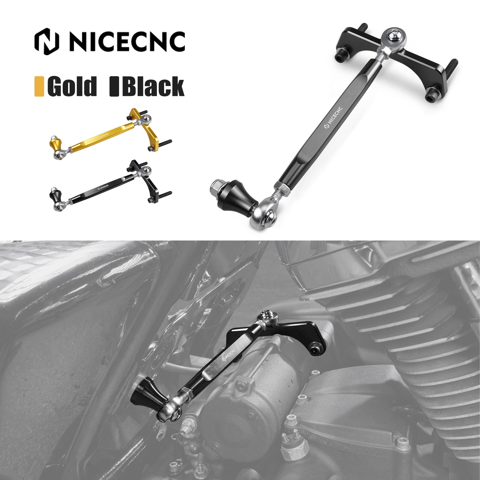 M8 Touring Rahmen Stabilisator Kit Für Harley Street Glide CVO FLHXS 2017-2019 FLHX 2017-2025
