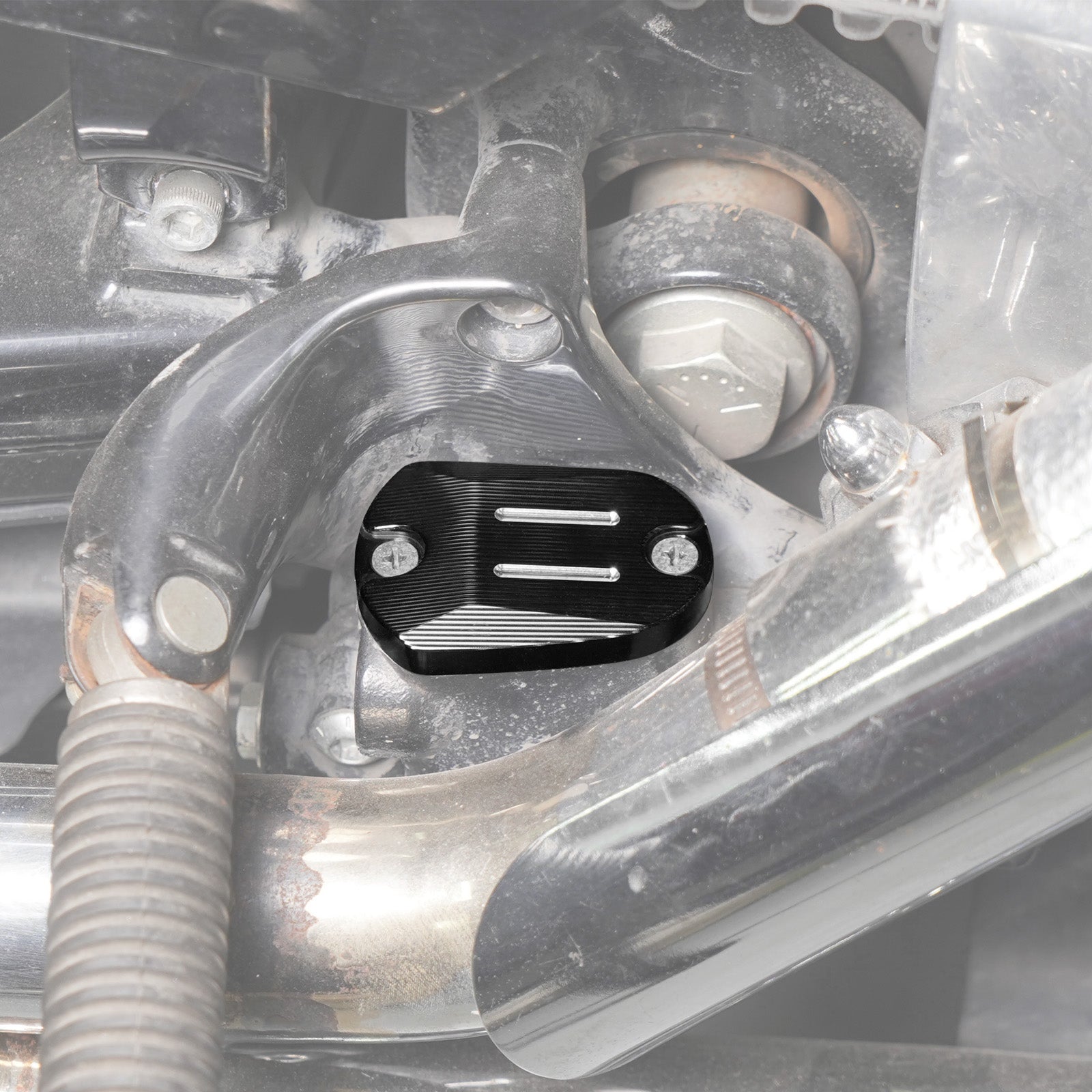 Hinterradbremse Reservoir Master Zylinder Abdeckung Cap für Harley Sportster 1200 Iron 883 XL