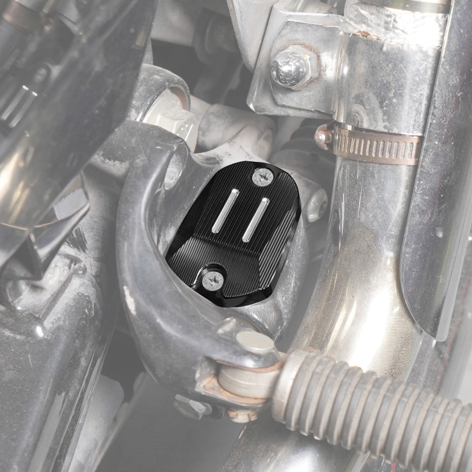 Hinterradbremse Reservoir Master Zylinder Abdeckung Cap für Harley Sportster 1200 Iron 883 XL