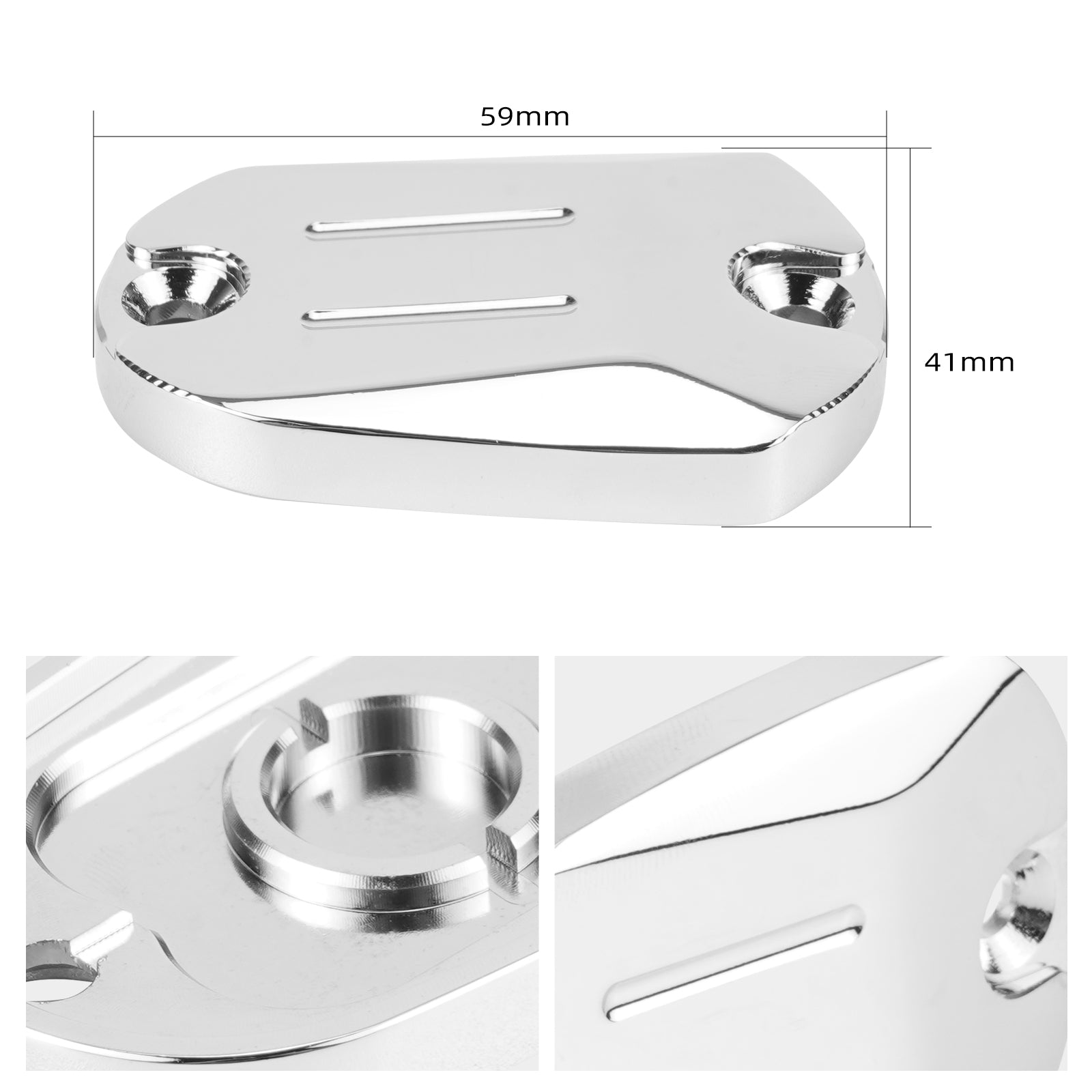 Hinterradbremse Reservoir Master Zylinder Abdeckung Cap für Harley Sportster 1200 Iron 883 XL