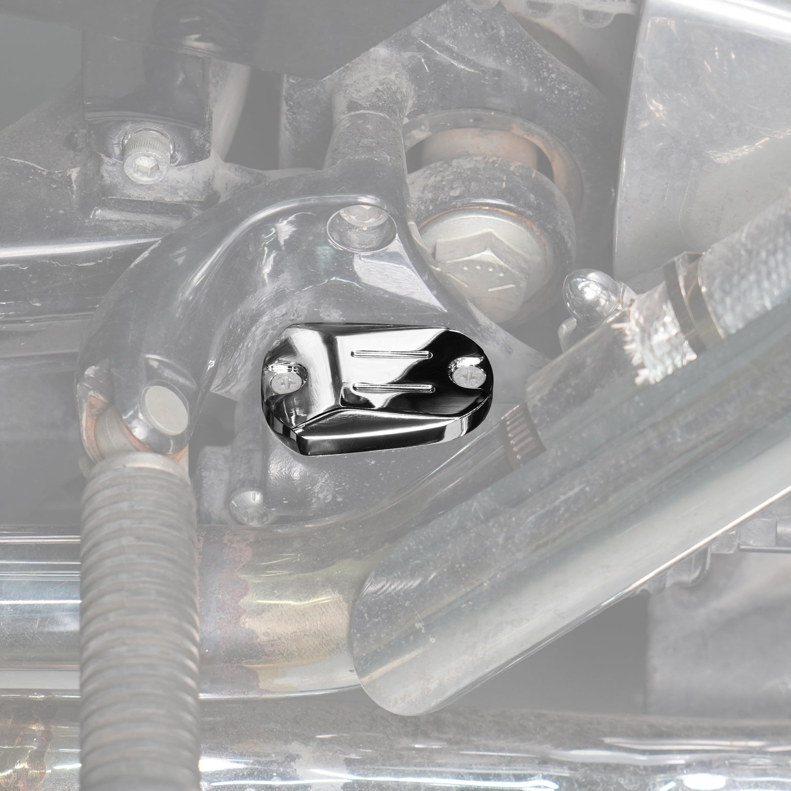 Hinterradbremse Reservoir Master Zylinder Abdeckung Cap für Harley Sportster 1200 Iron 883 XL