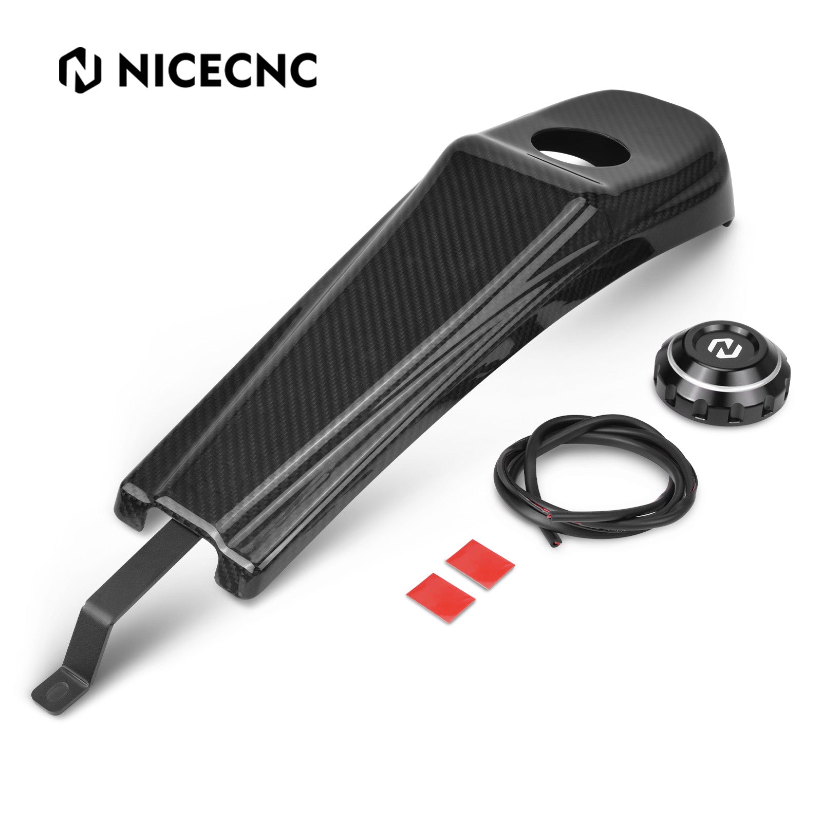 Tankdeckel mit Carbon-Dashboard-Einsatz für Harley Street Glide Road Glide Electra Glide