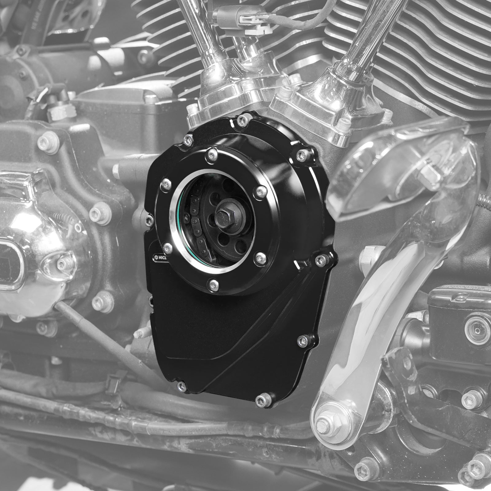 Verbesserte M8 Transparent Nockenwelle Cam Abdeckung Für Harley Breakout Fat Bob Fat Boy Low Rider