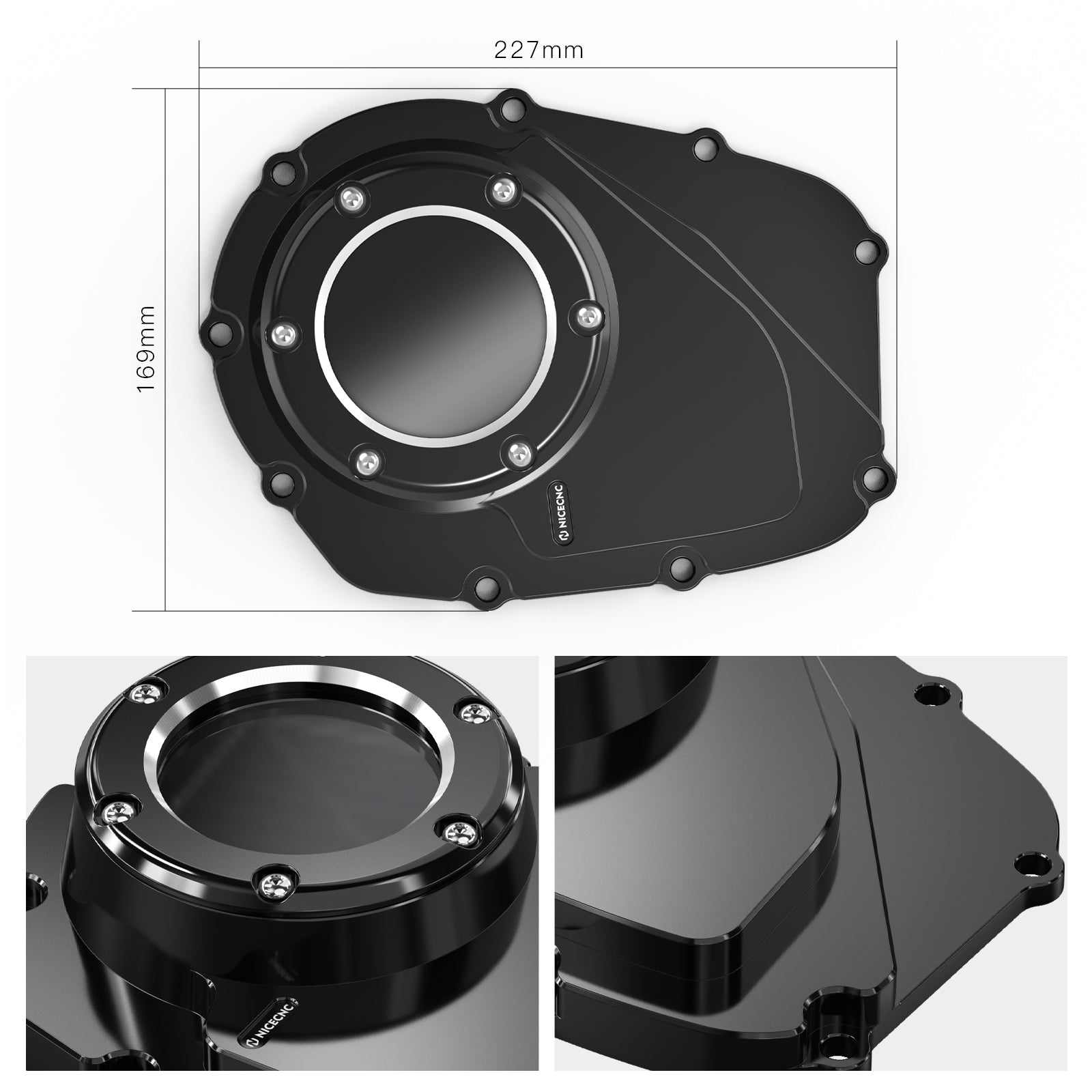 Verbesserte M8 Transparent Nockenwelle Cam Abdeckung Für Harley Breakout Fat Bob Fat Boy Low Rider
