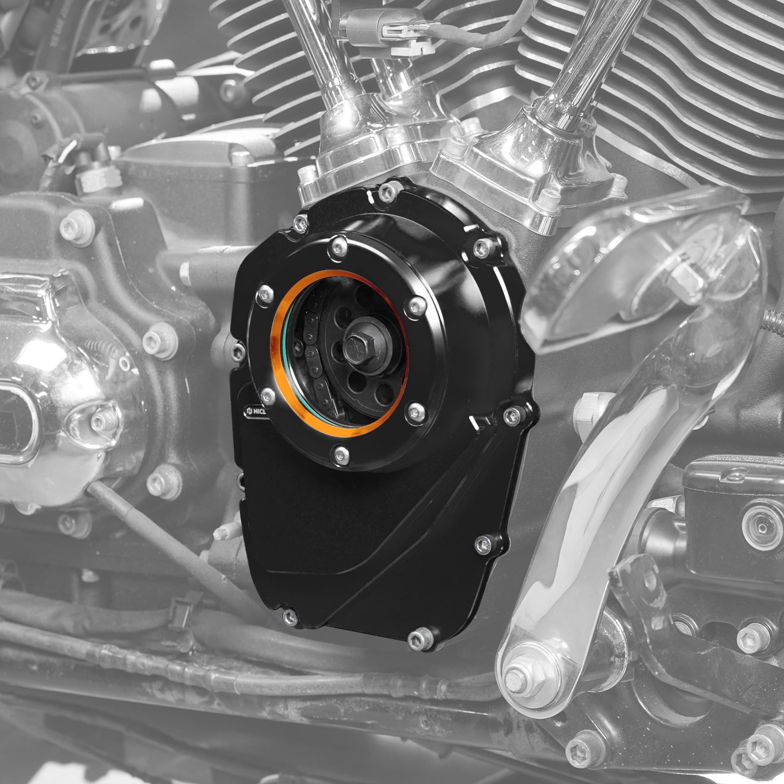 Verbesserte M8 Transparent Nockenwelle Cam Abdeckung Für Harley Breakout Fat Bob Fat Boy Low Rider