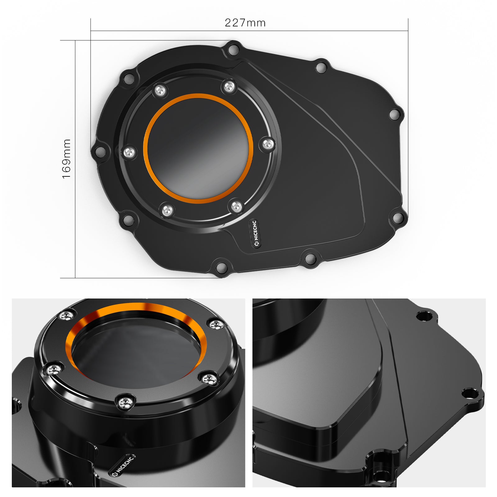 Verbesserte M8 Transparent Nockenwelle Cam Abdeckung Für Harley Breakout Fat Bob Fat Boy Low Rider