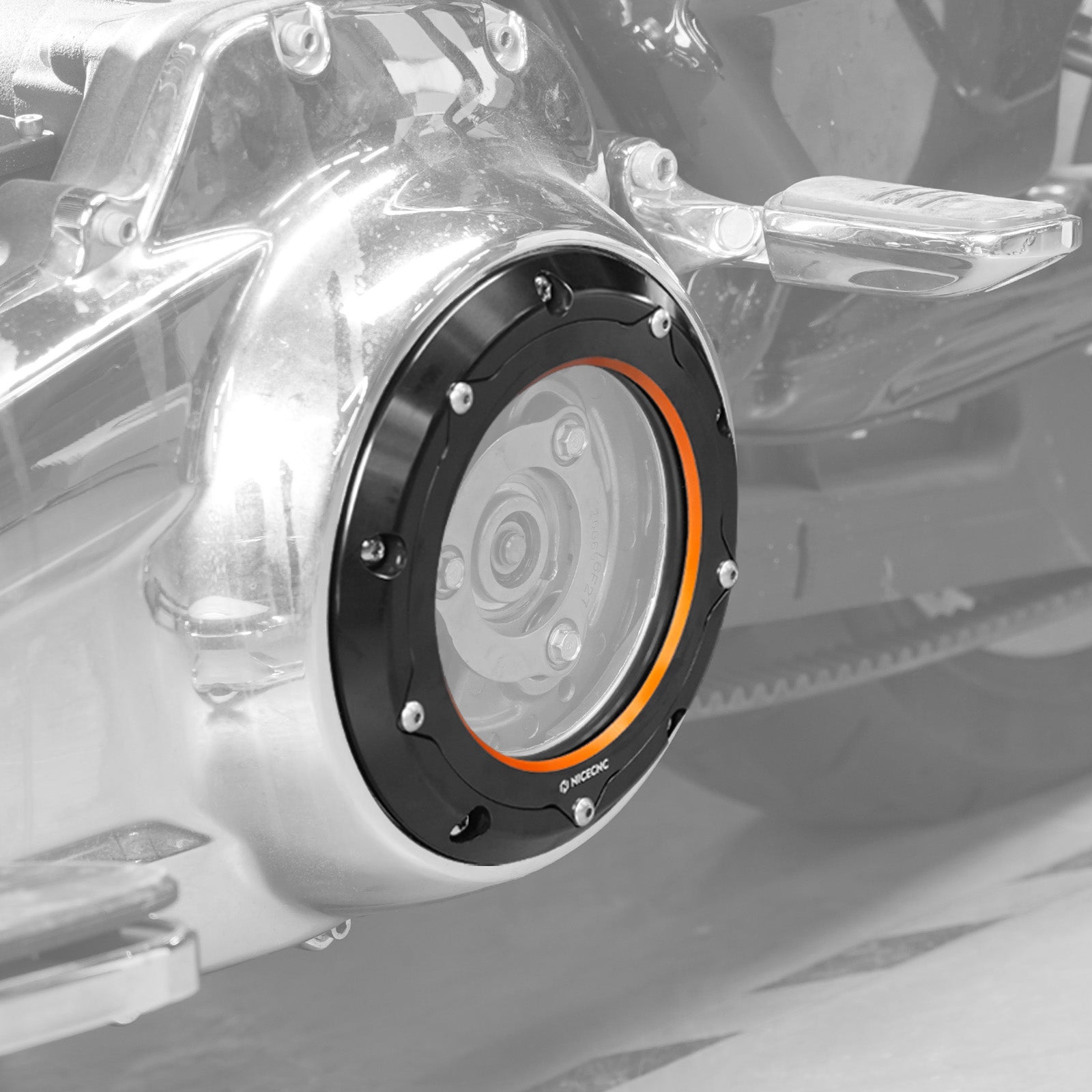 Transparente Primäre Derby Kupplungsabdeckung Für Harley Street Glide Road King