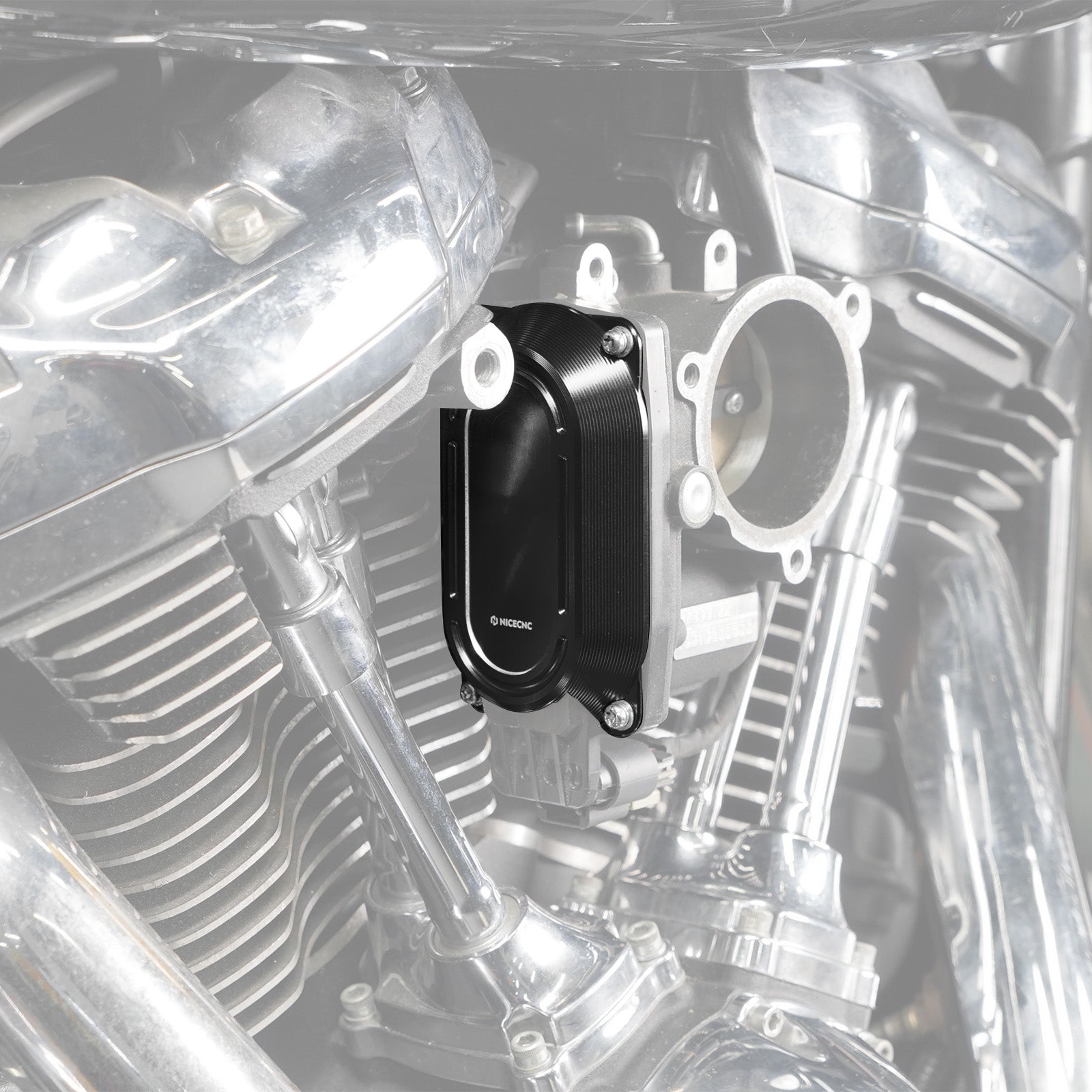 M8 Drosselklappengehäuse Kappe Abdeckung Hitzeschild Für Harley Road King Tri Electra Street Glide