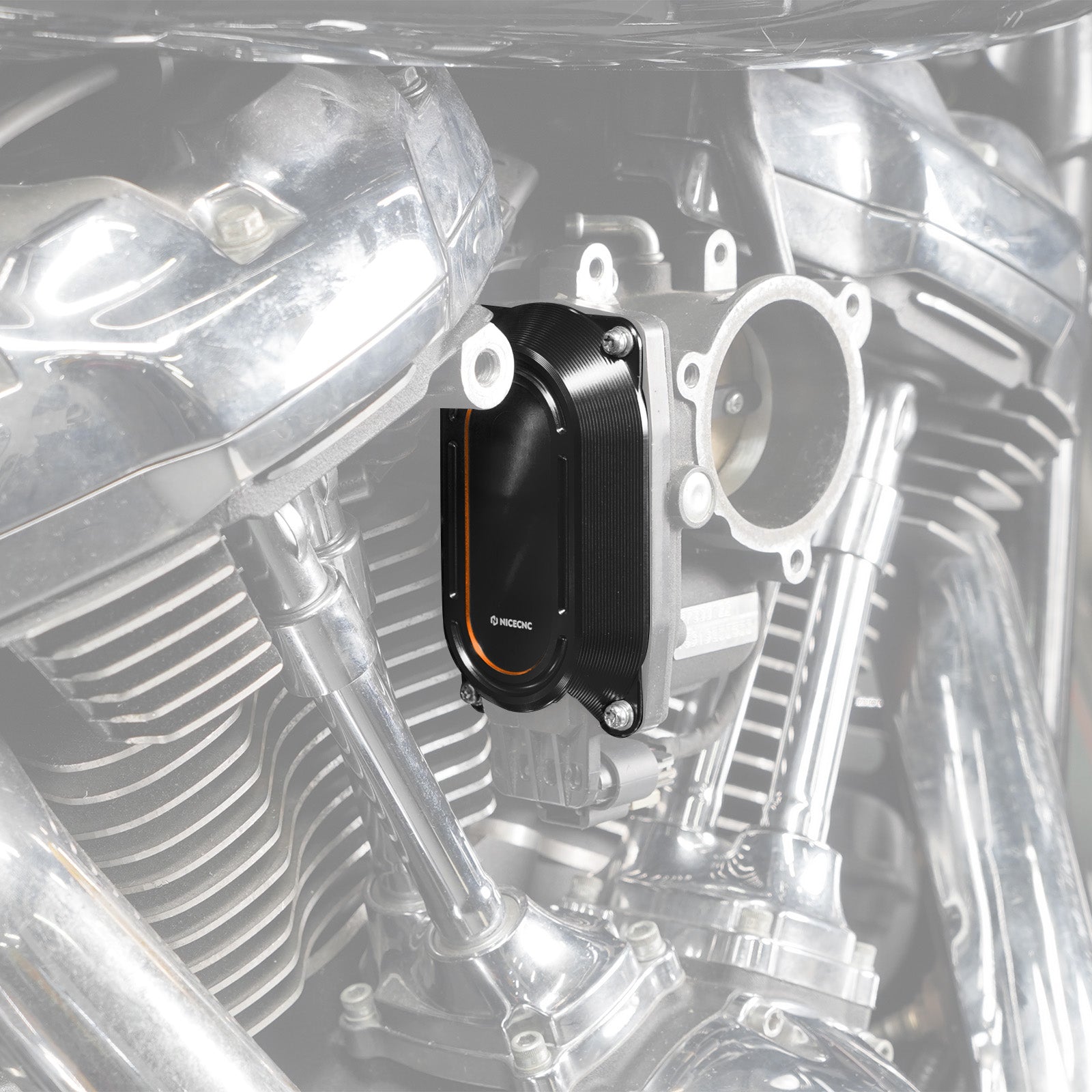 M8 Drosselklappengehäuse Kappe Abdeckung Hitzeschild Für Harley Road King Tri Electra Street Glide