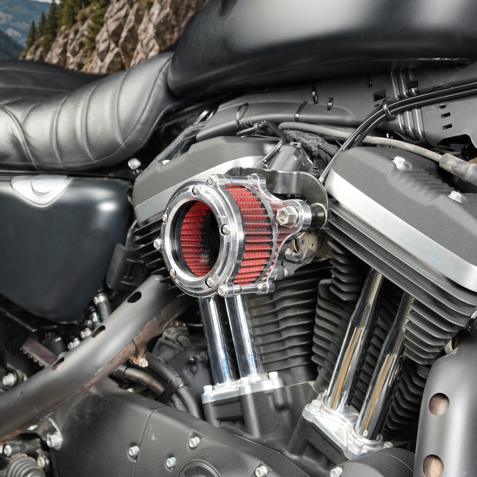 Luchtfilter luchtinlaatfilter voor Harley Sportster 1200 883 48 XL