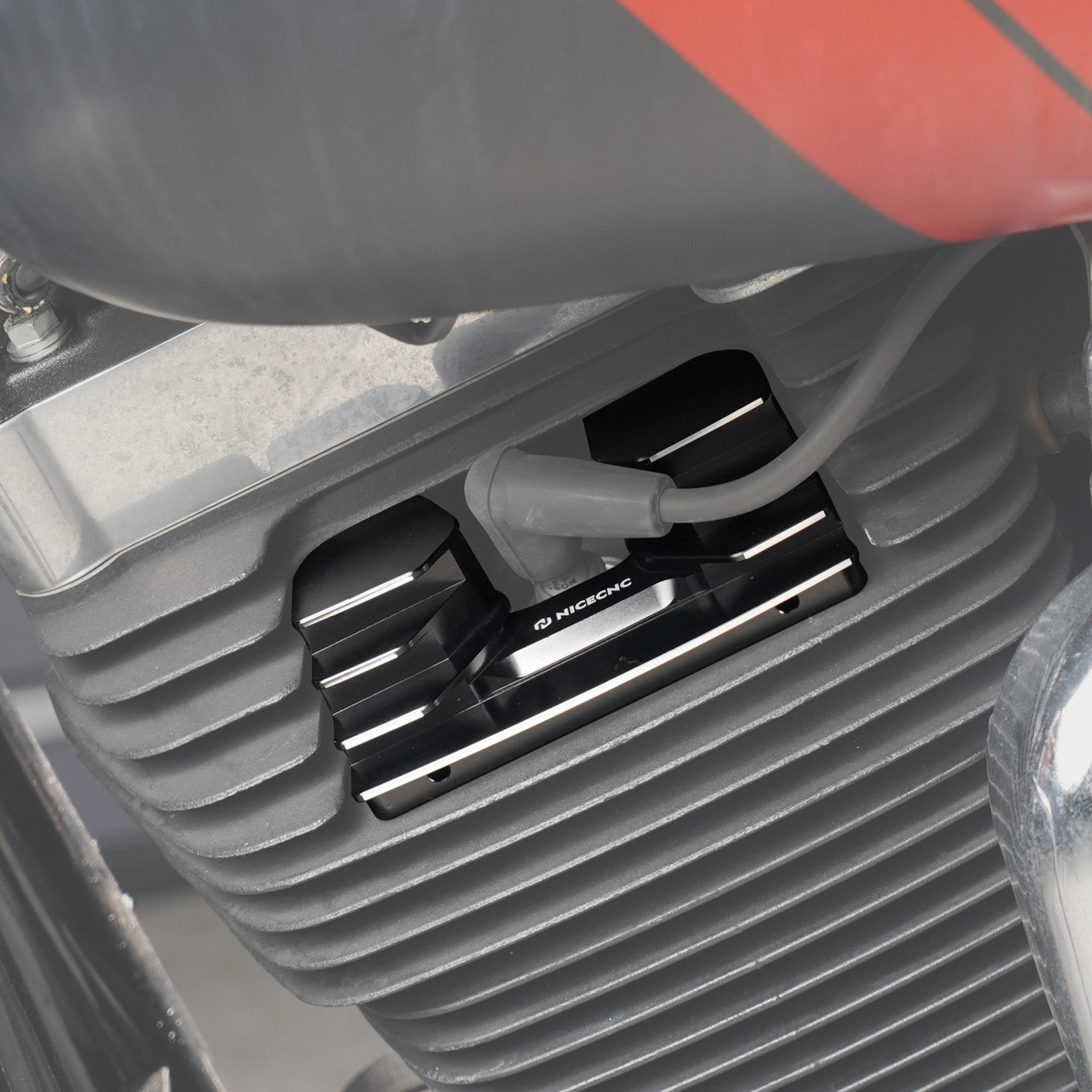 Rippen Zündkerze Kopf Bolzen Abdeckungen Für Harley Twin Dyna Low Rider Street Bob Fat Bob