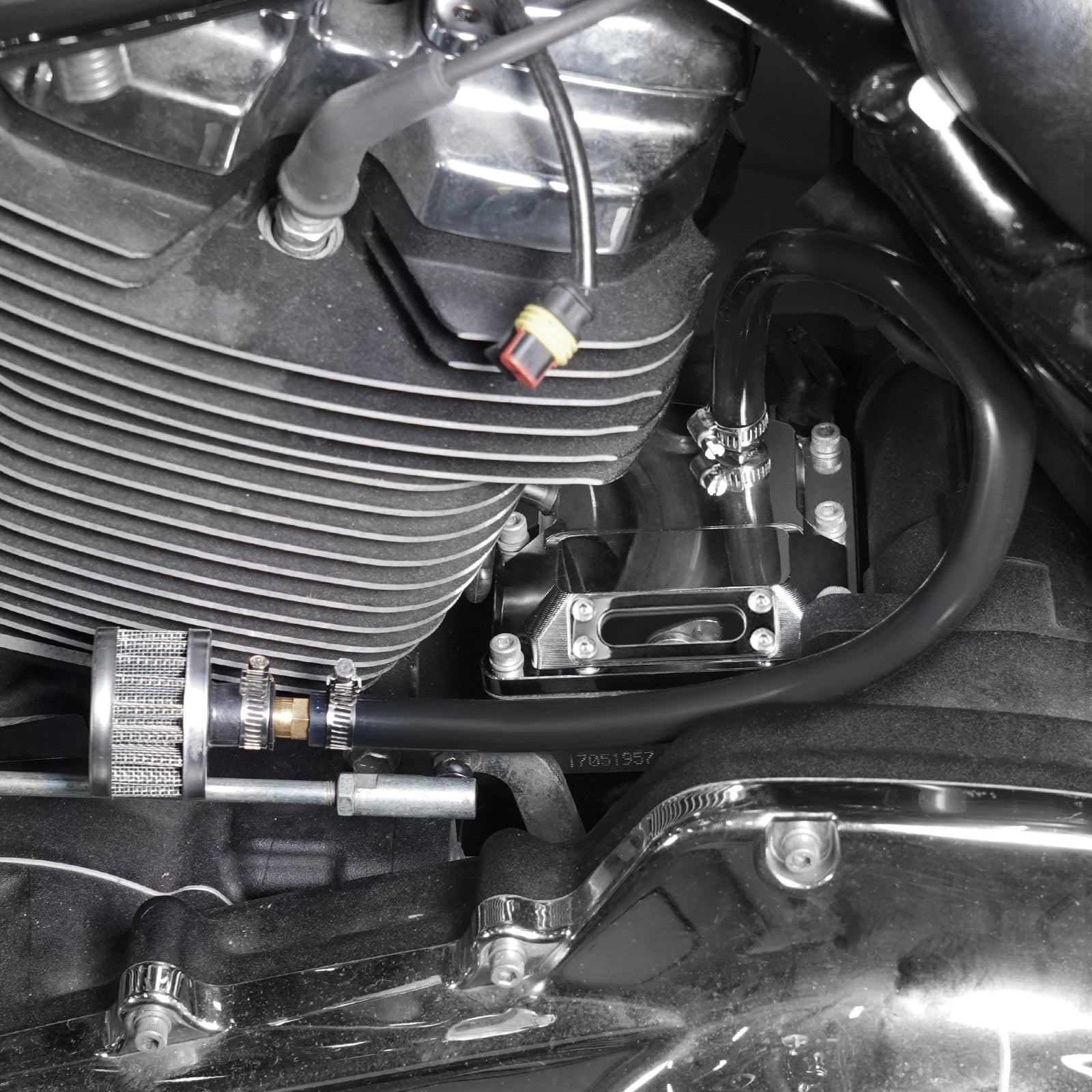 Transparente belüftete Getriebeabdeckung für Harley-Davidson M8-Motor 2017–2024