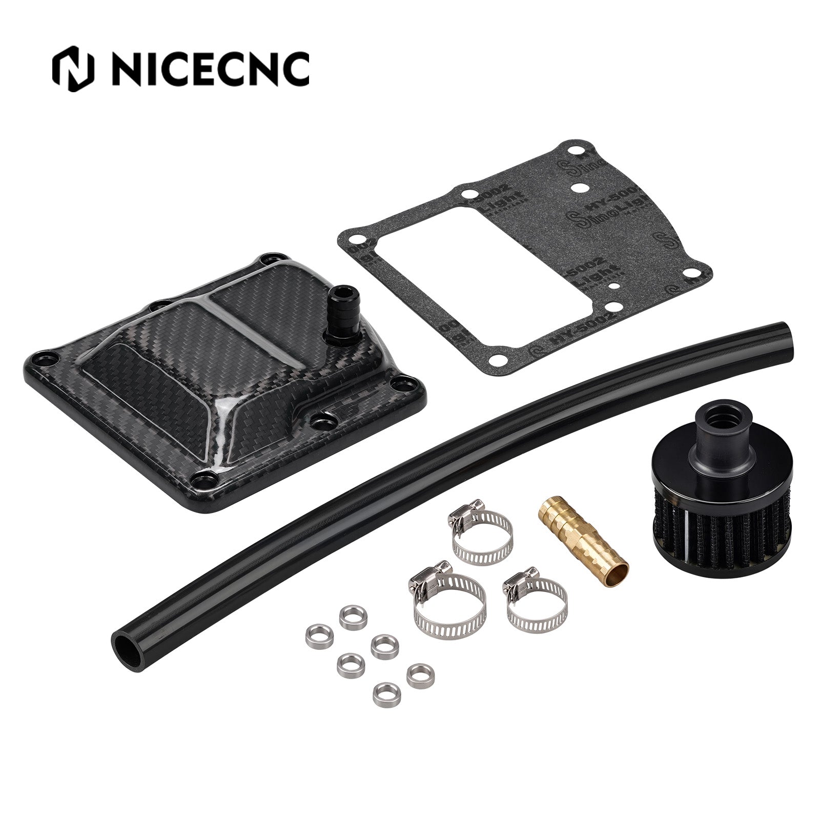 Kohlefaser-Gehäuse M8 Belüftete Getriebeabdeckung für Harley Road King Street Glide