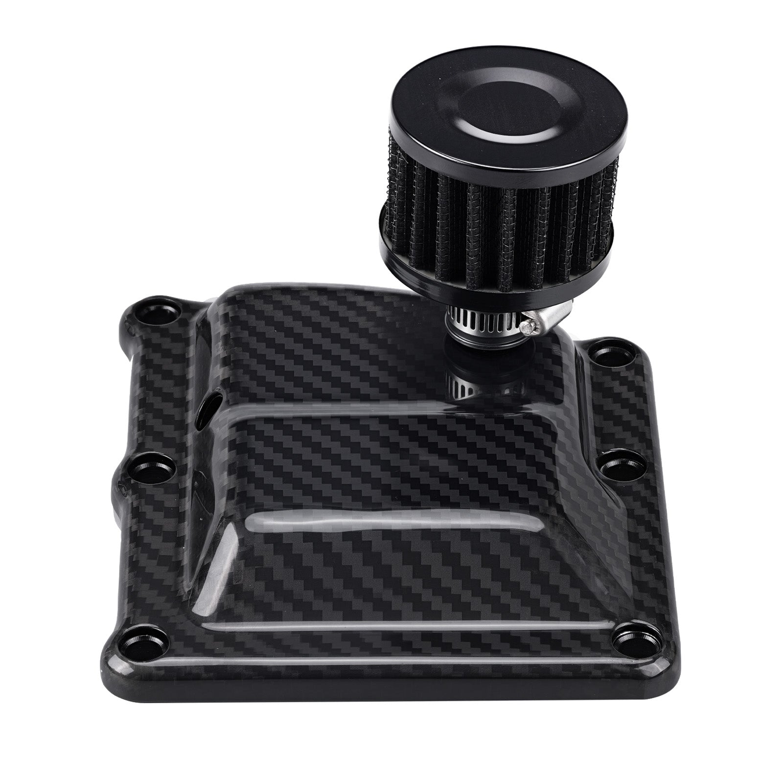 Kohlefaser-Gehäuse M8 Belüftete Getriebeabdeckung für Harley Road King Street Glide