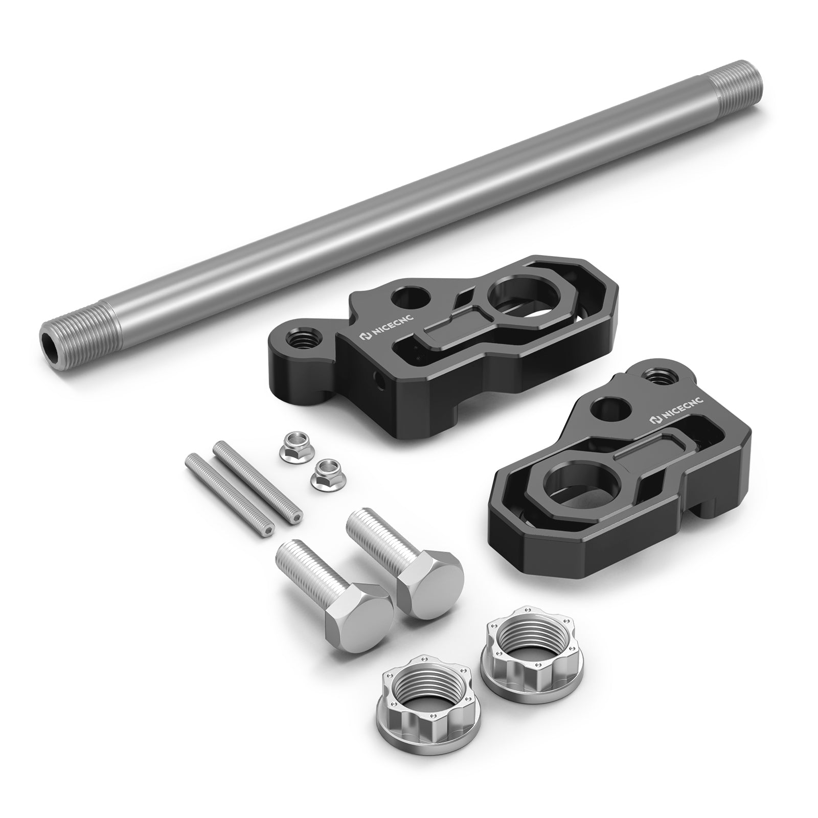 Hinterrad Achsblock Kettenspanner Einstell-Kit für Harley Road King Electra Glide Street Glide