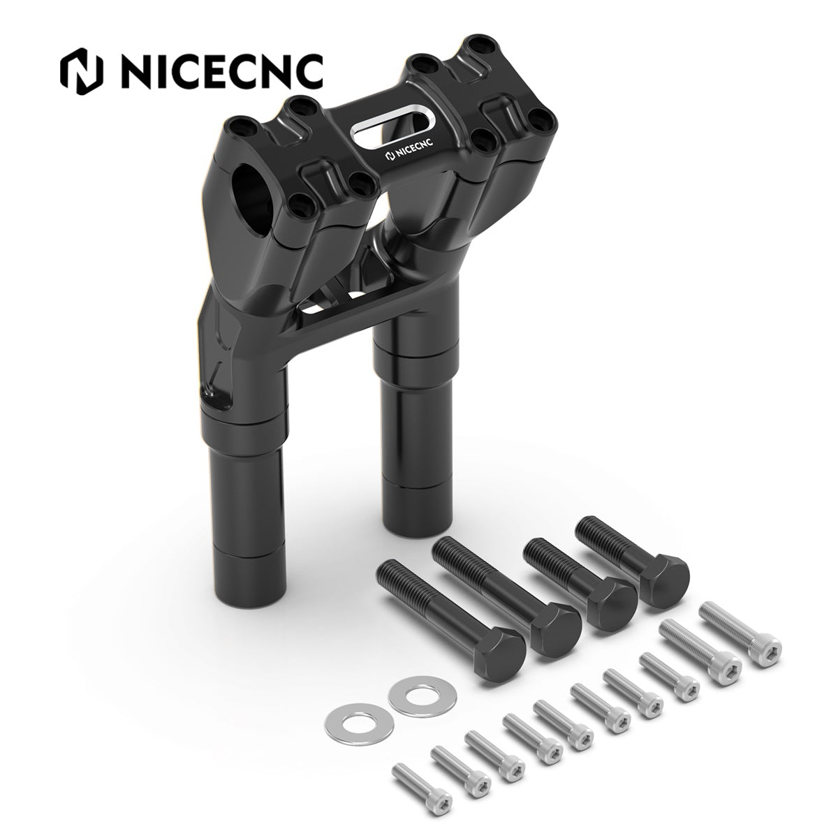 Modulare Kickback-Lenkererhöhungen nach hinten für Harley 1-1/8" Fat Bar