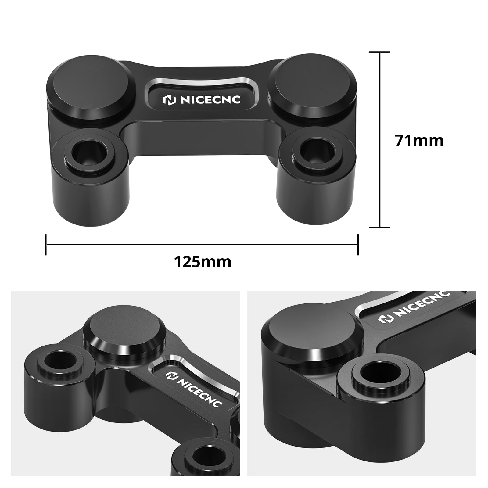 2.5“ Lenker Riser Pull Back Platte für Low Rider Softail Street Bob