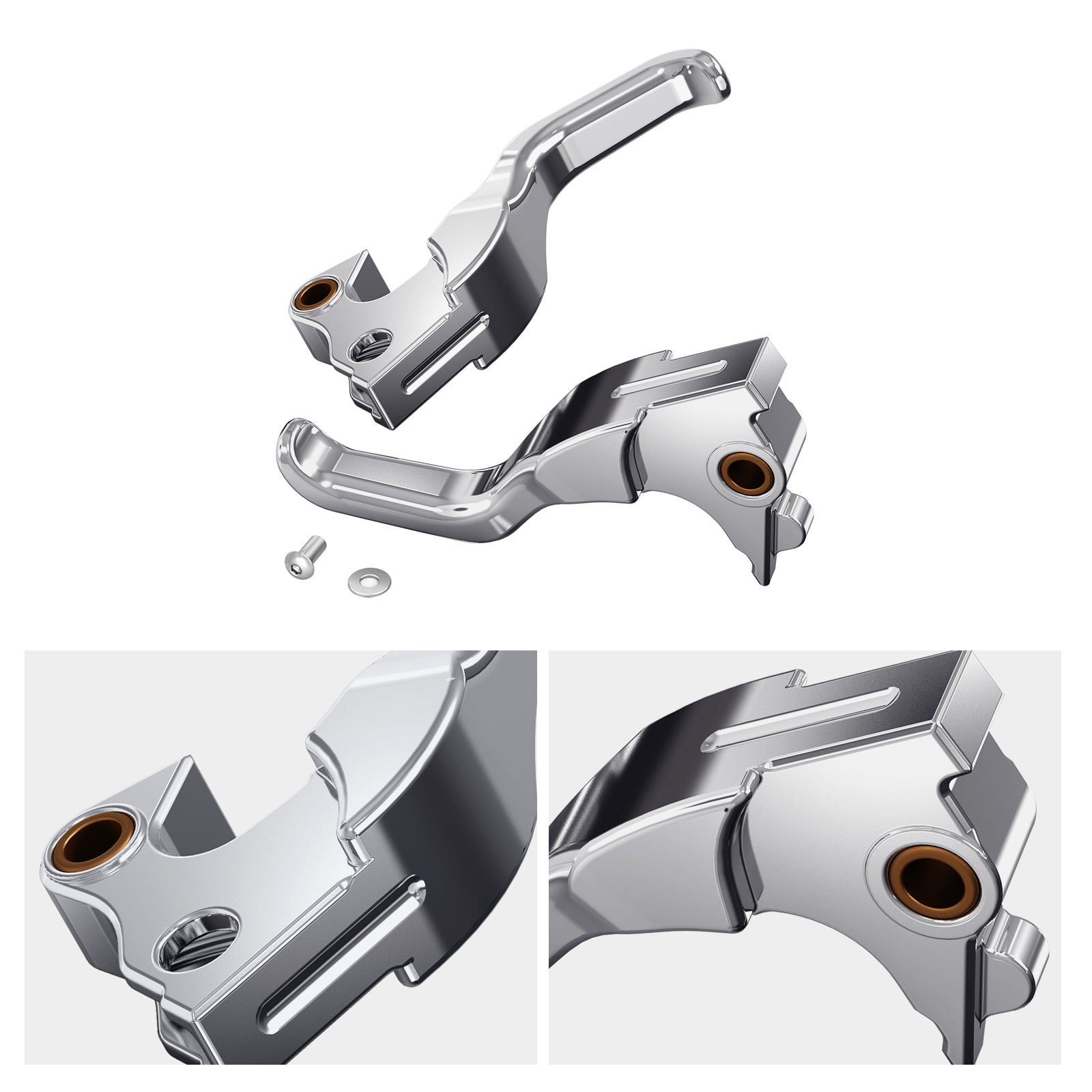 2-Finger Kurze Bremse Kupplung Handhebel Für Harley Sportster 1200 883 48 XL