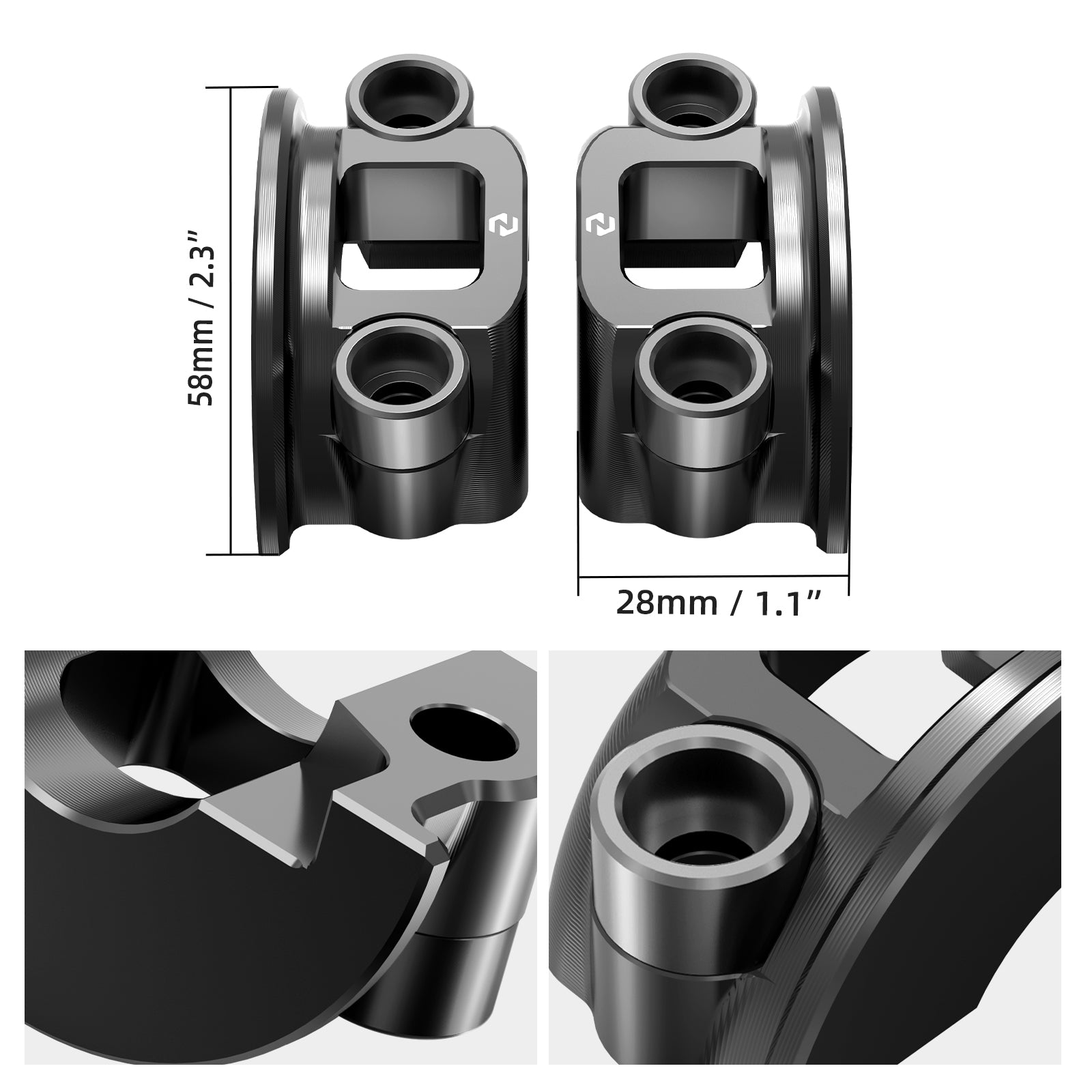 Bremszylinder und Kupplungshebel-Halterungsschelle-Kit für Harley Dyna Fat Bob Street Bob