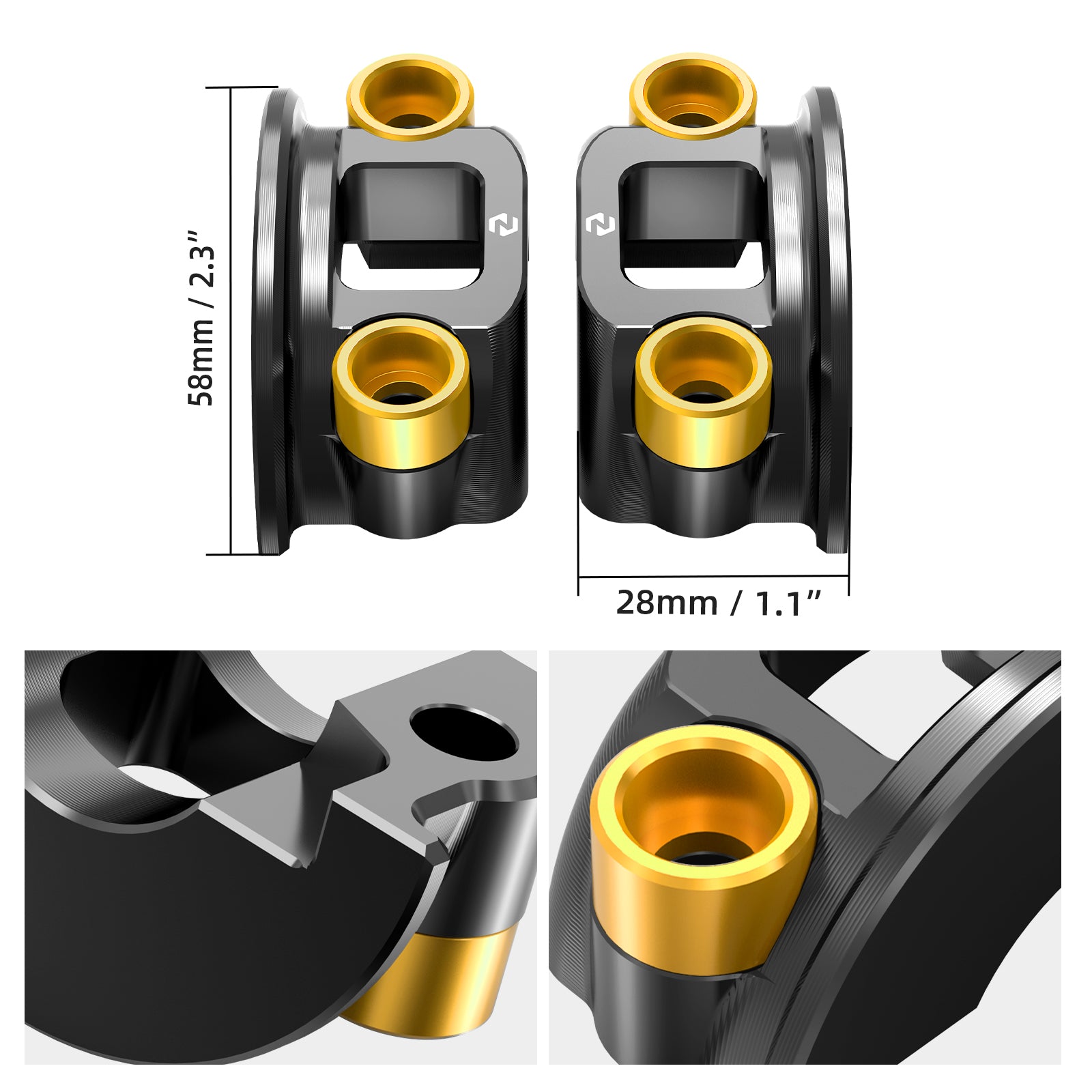 Bremszylinder und Kupplungshebel-Halterungsschelle-Kit für Harley Dyna Fat Bob Street Bob