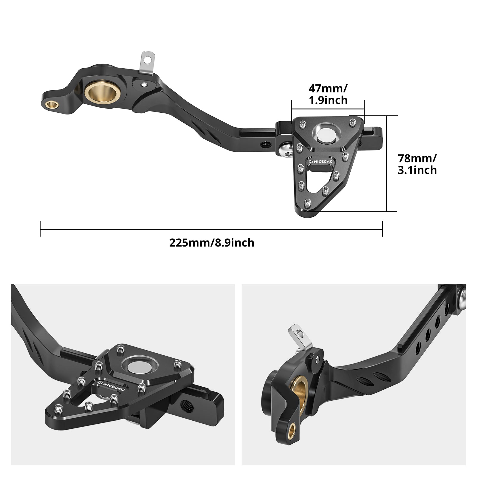 Einstellbare Hinten Bremshebel Pedal Für BMW R1200GS 2013-2018 R1250GS 2019-2023