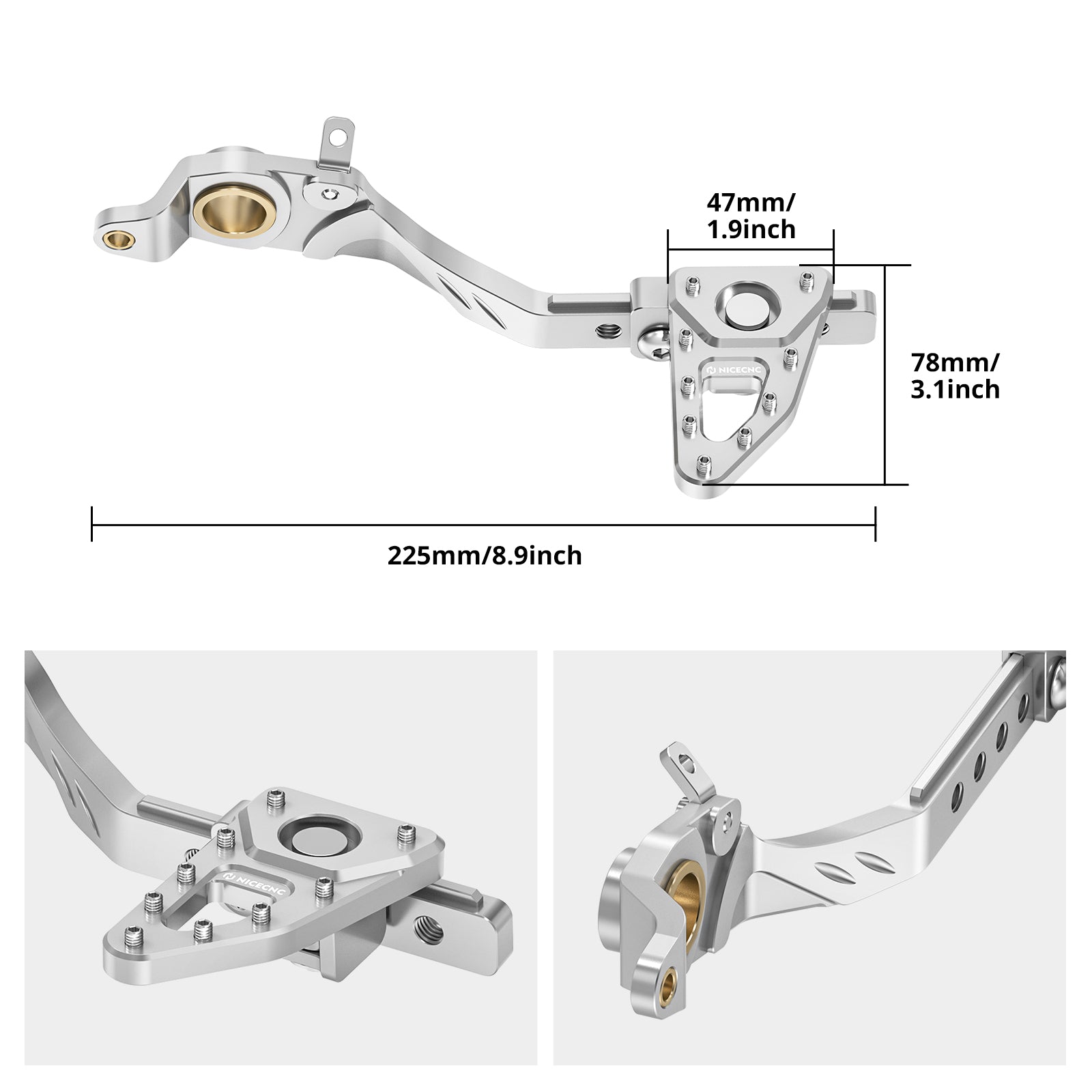 Einstellbare Hinten Bremshebel Pedal Für BMW R1200GS 2013-2018 R1250GS 2019-2023