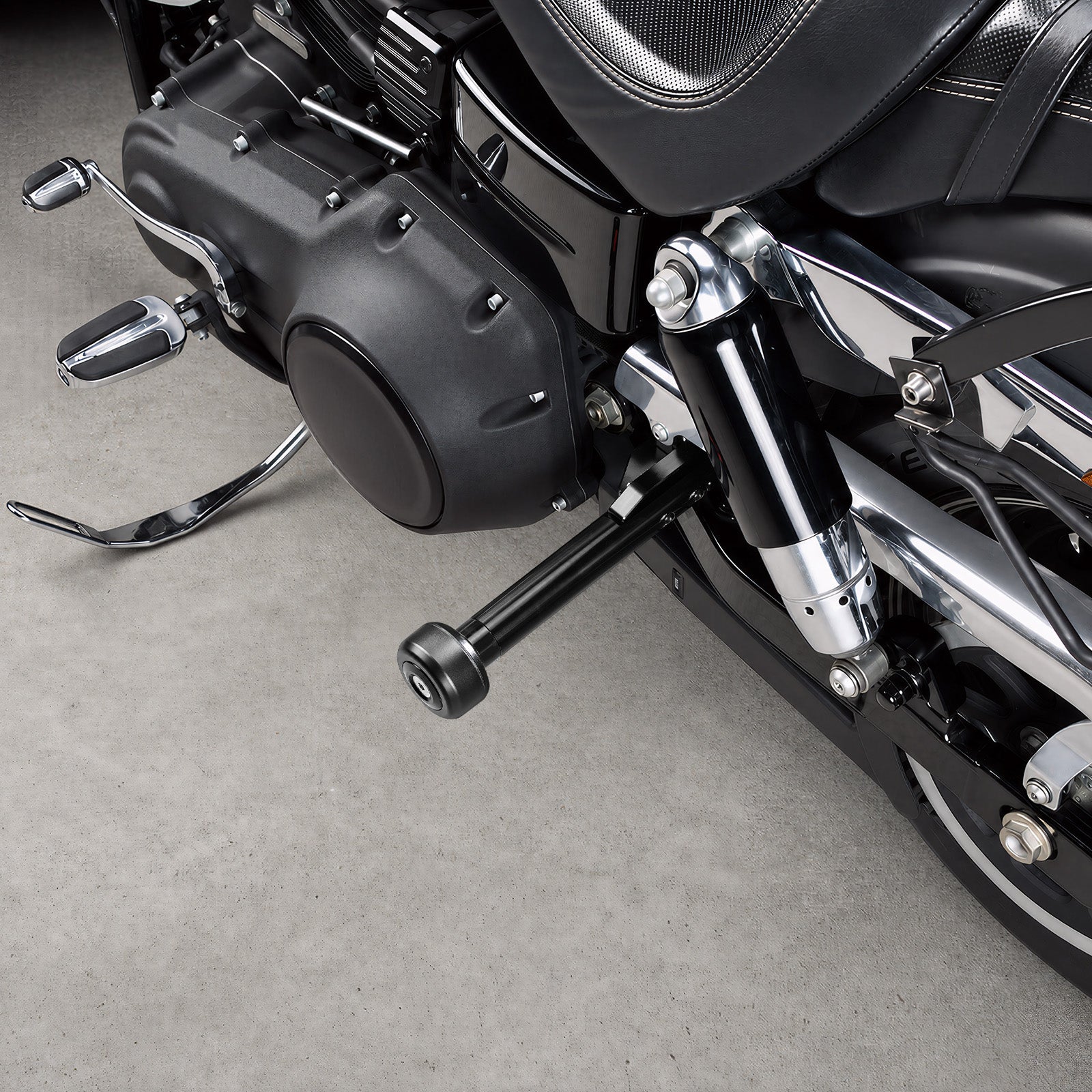 Bageste motorkransbeskytter ramme til Harley Dyna Fat Street Bob Low Rider 2006-2017