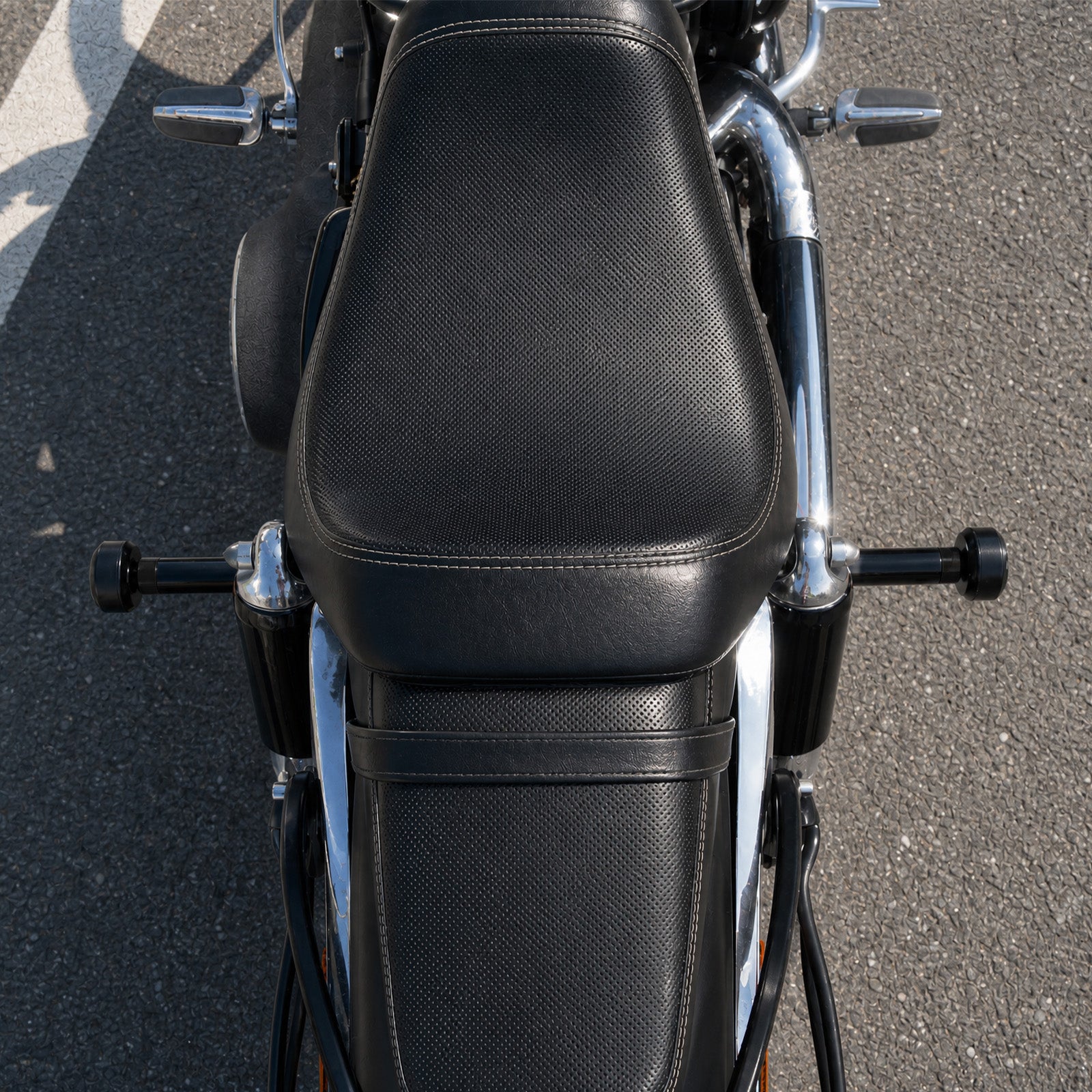 Bageste motorkransbeskytter ramme til Harley Dyna Fat Street Bob Low Rider 2006-2017