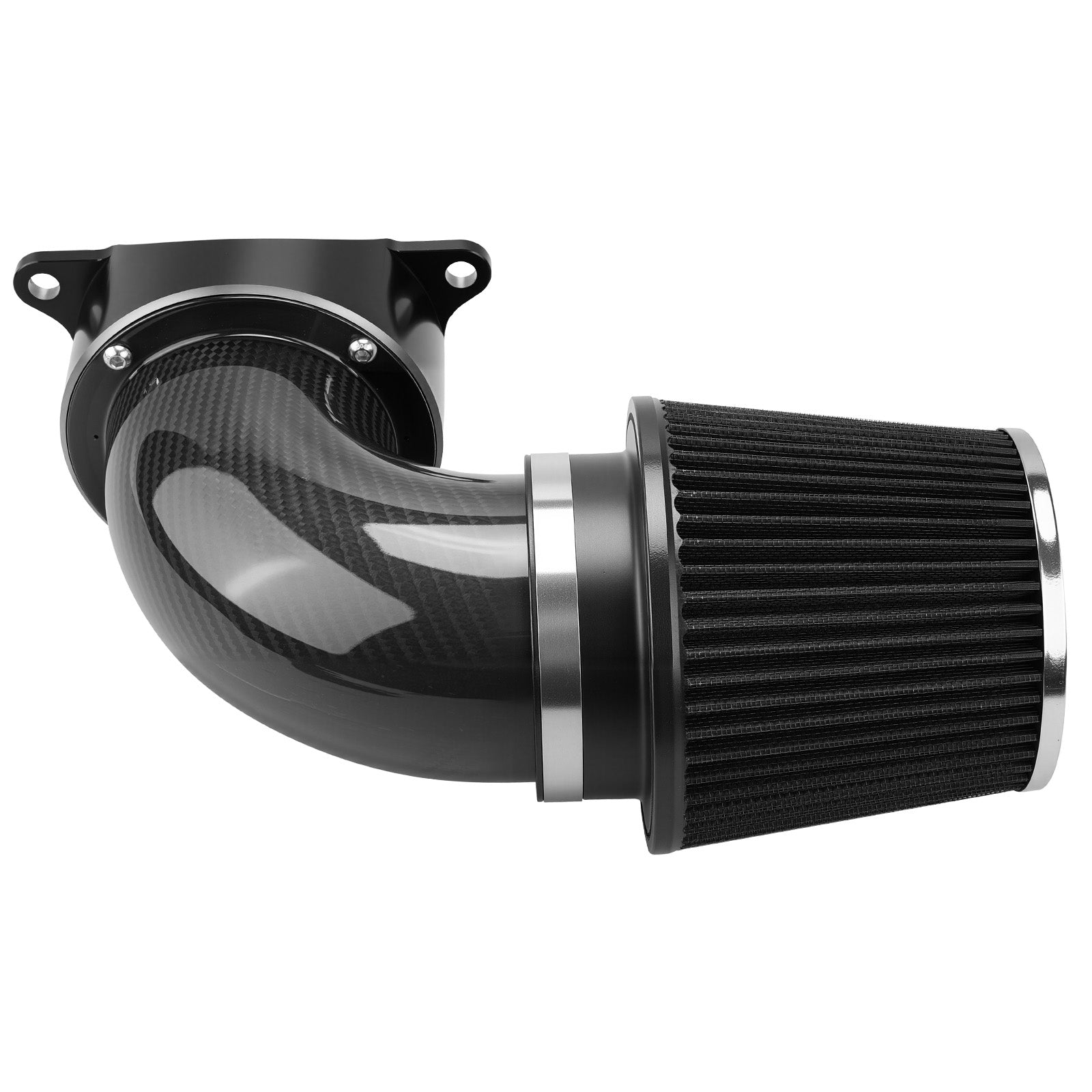 High-Flow Luftfilter mit externem Entlüftungs-Kit für Harley Dyna Street Fat Bob Super Wide Glide Low Rider