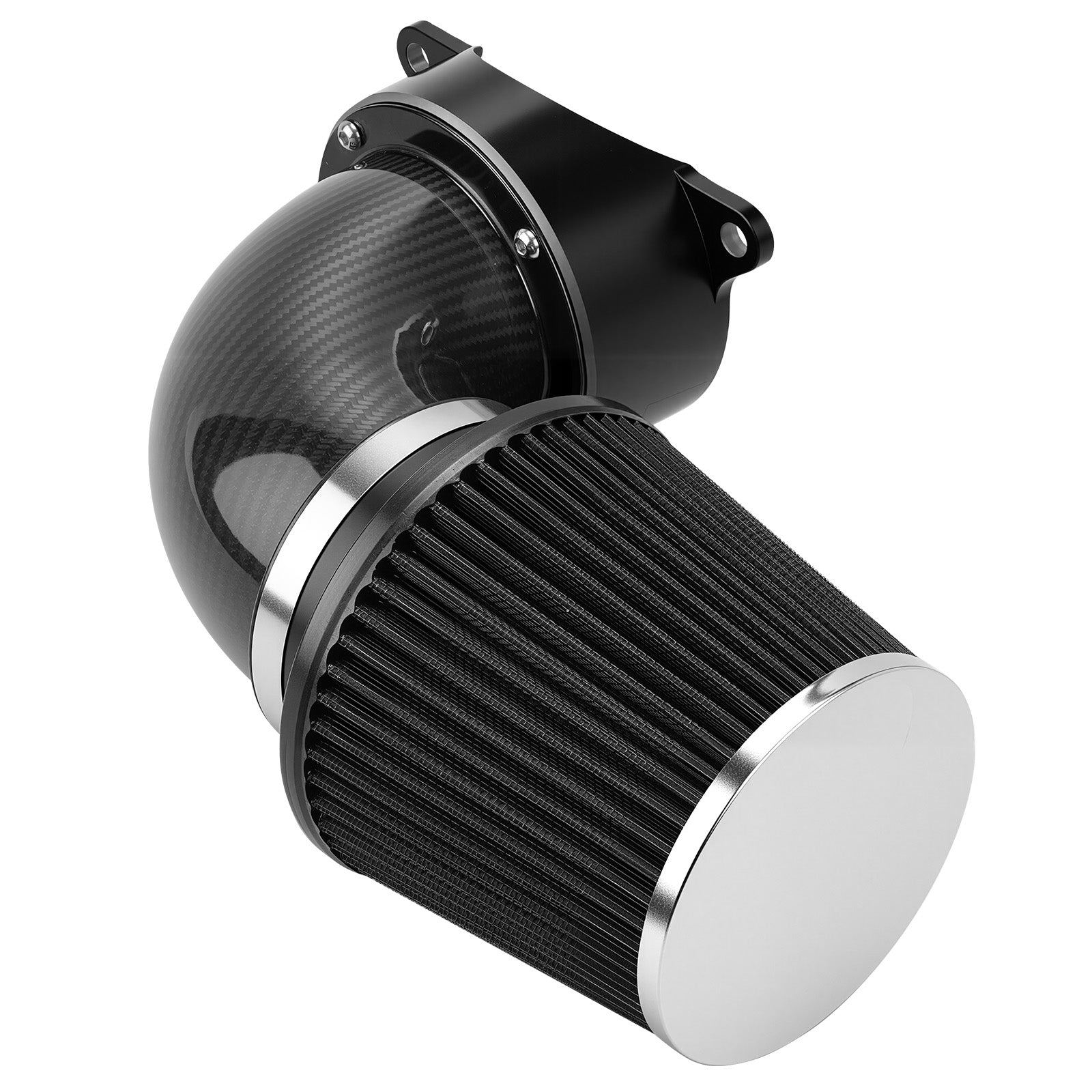 High-Flow Luftfilter mit externem Entlüftungs-Kit für Harley Dyna Street Fat Bob Super Wide Glide Low Rider
