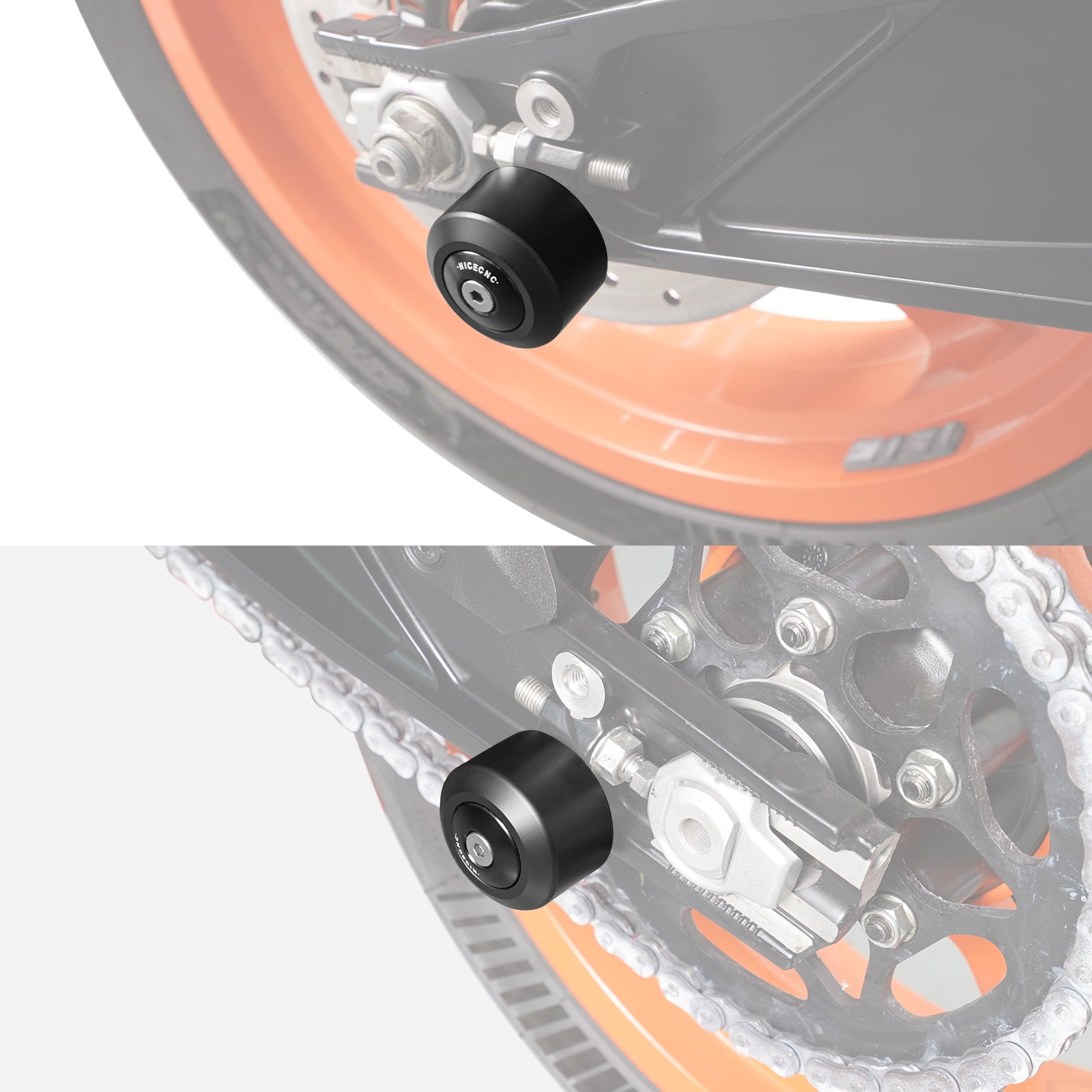 Schwingenschutz-Schieber-Kit für KTM 390/250/125 Duke 2024 und RC 390 2022-2023