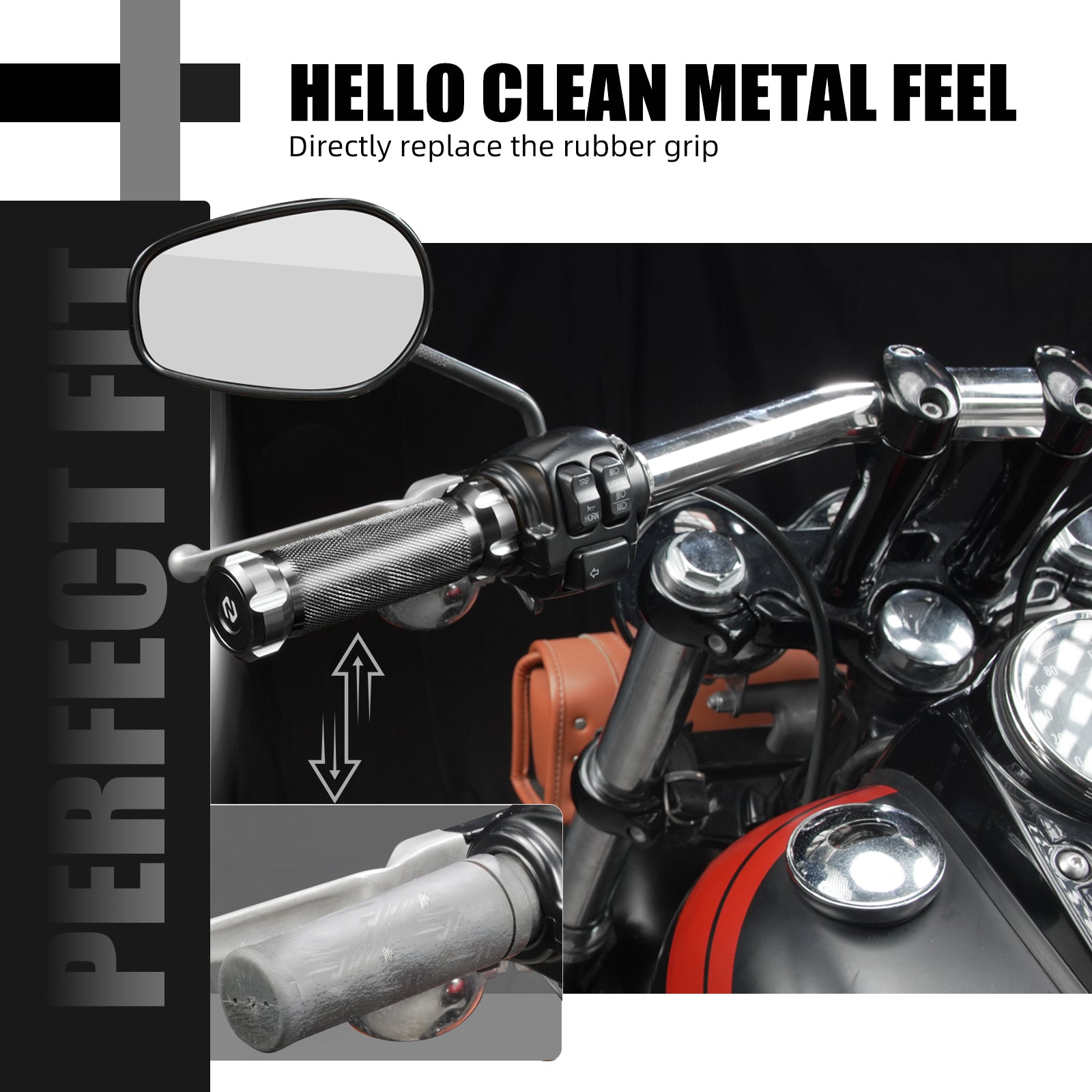 Lenkergriffe Griffes Handgriffe Für Harley Road King Road Glide Street Glide 1996-2007