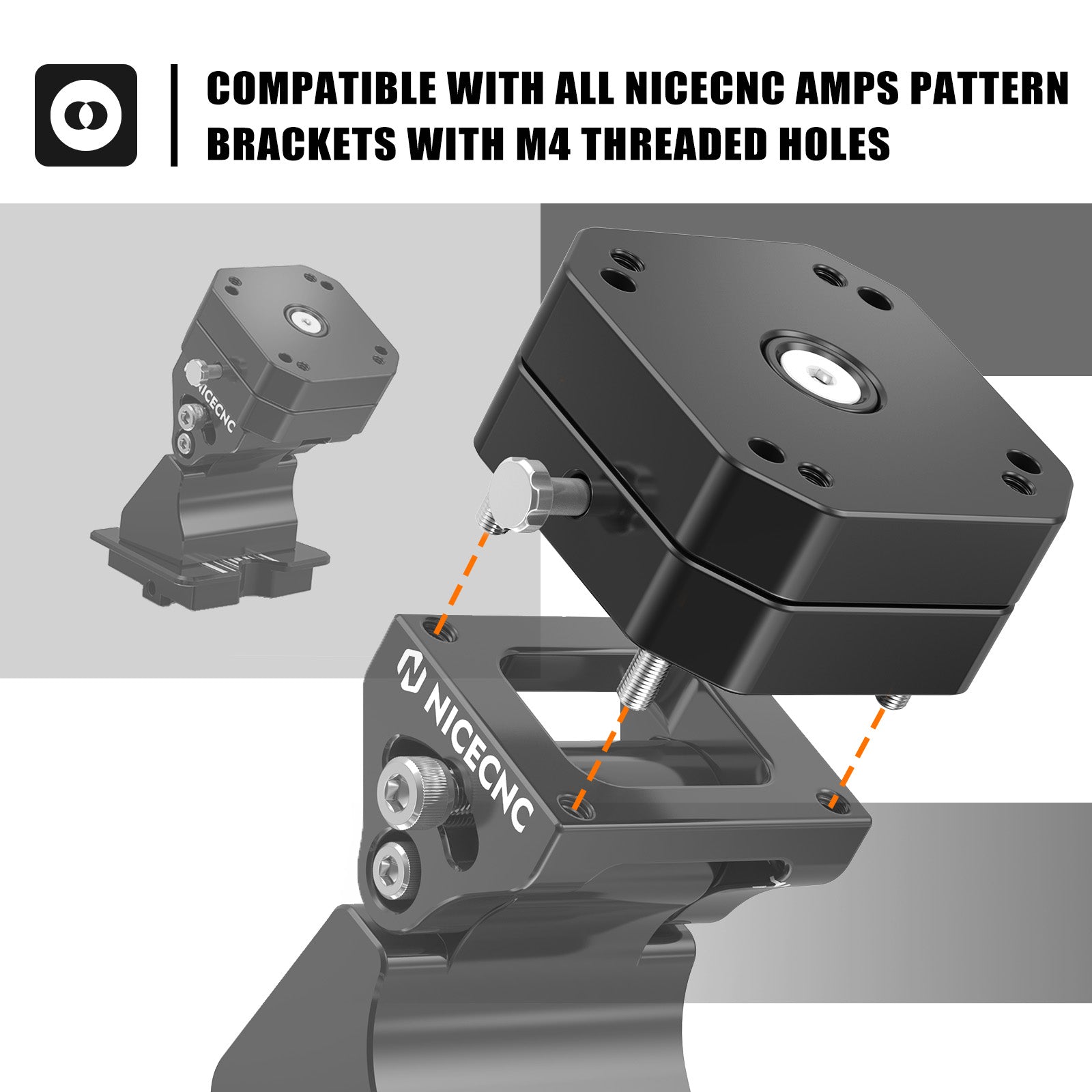 Universal Motorrad drehbare AMPS GPS Schwenkhalterung